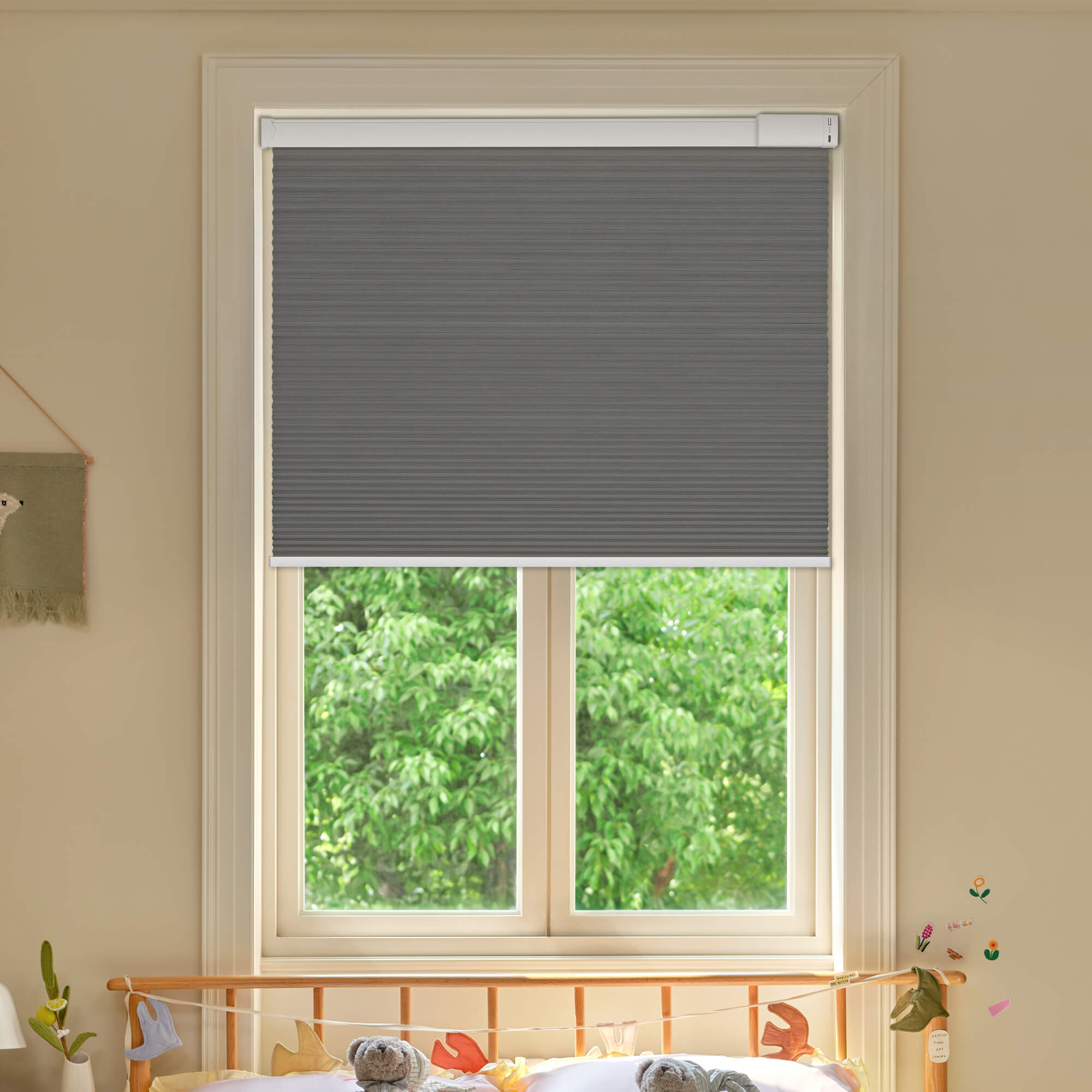 Allesin Select Motorized Blackout Honeycomb Shades