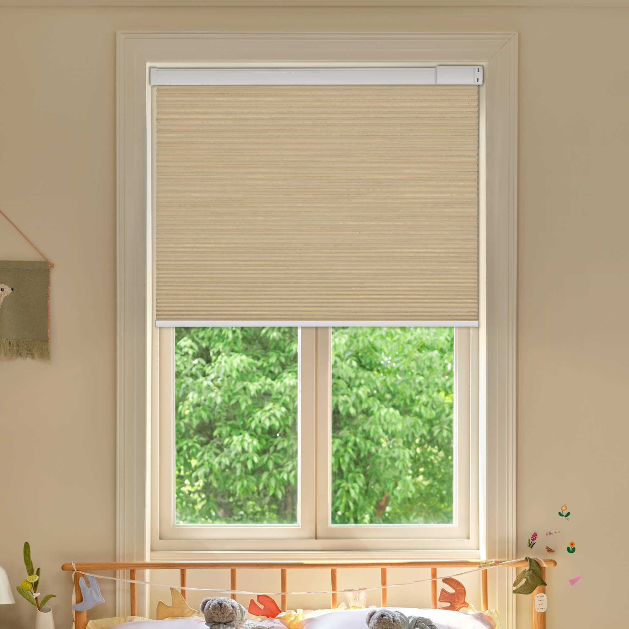 Allesin Select Motorized Blackout Honeycomb Shades