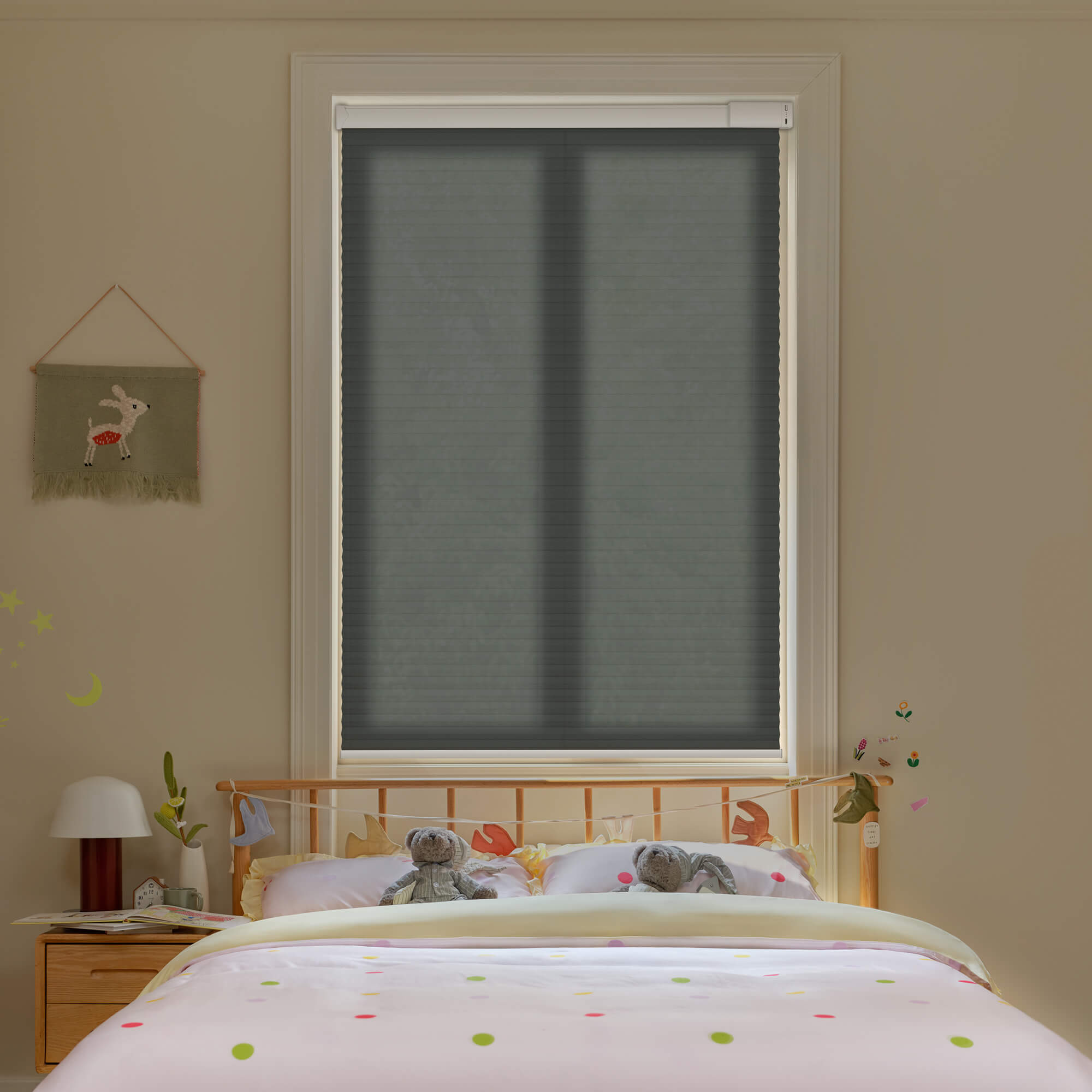 Allesin Select Motorized Light Filtering Honeycomb Shades