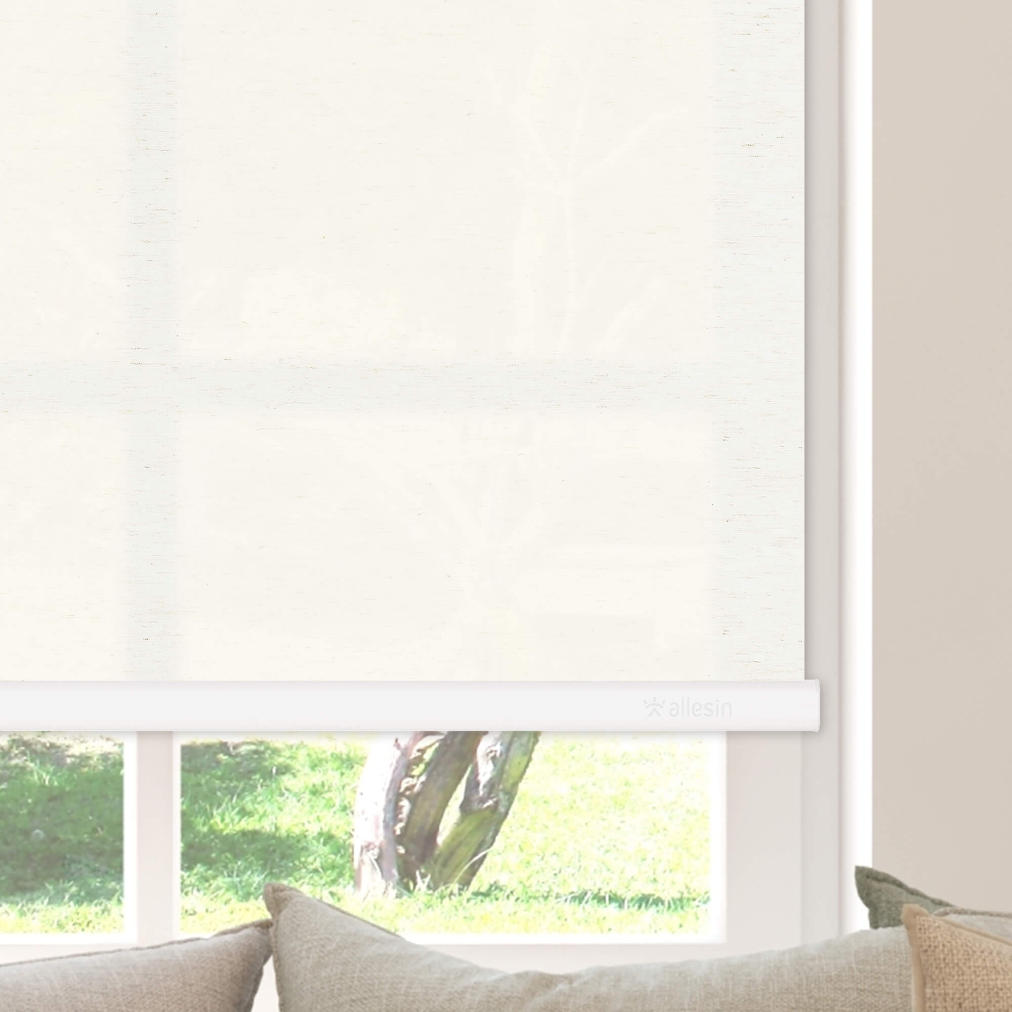 Allesin Motorized Light Filtering Roller Shades