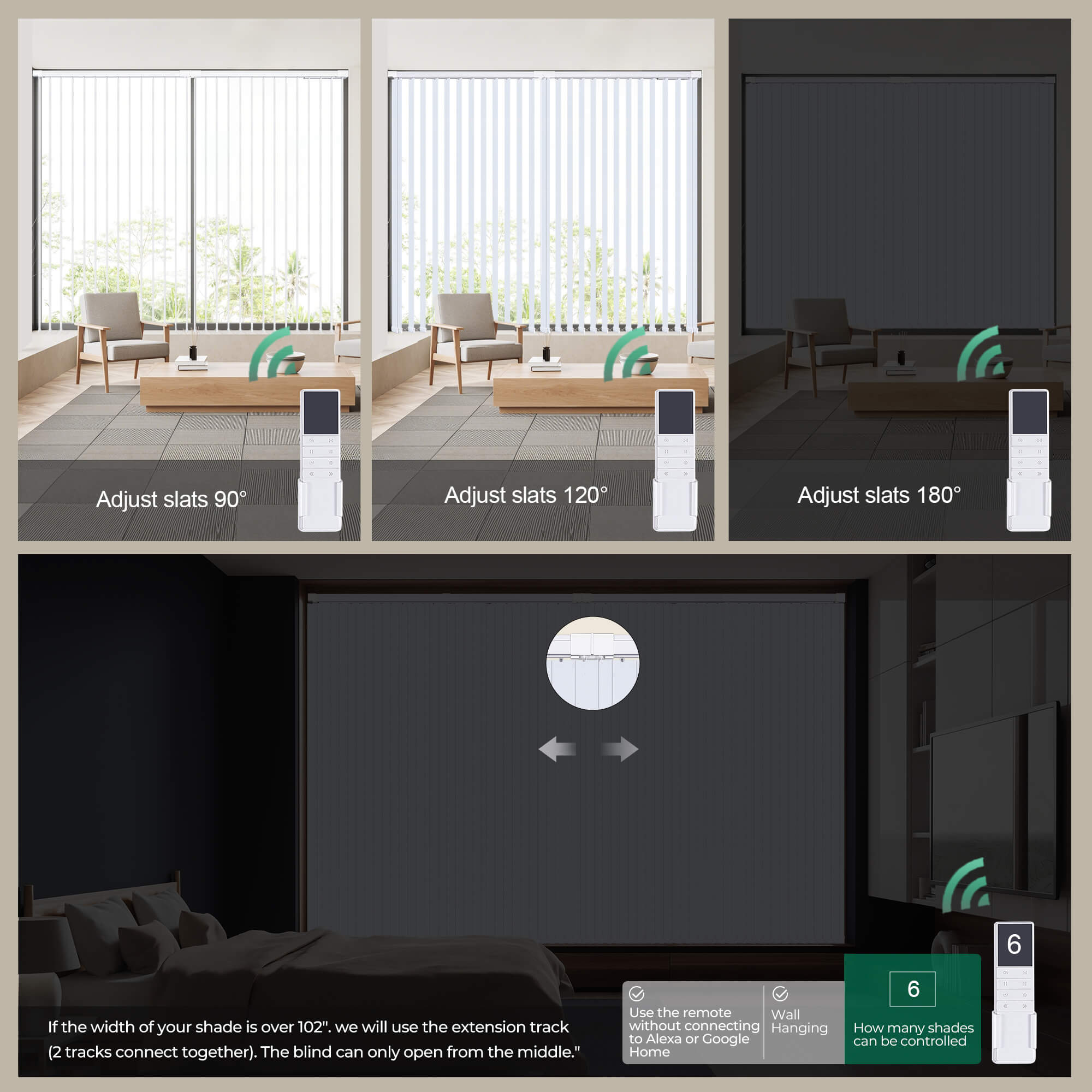 Allesin Motorized Vertical Blinds
