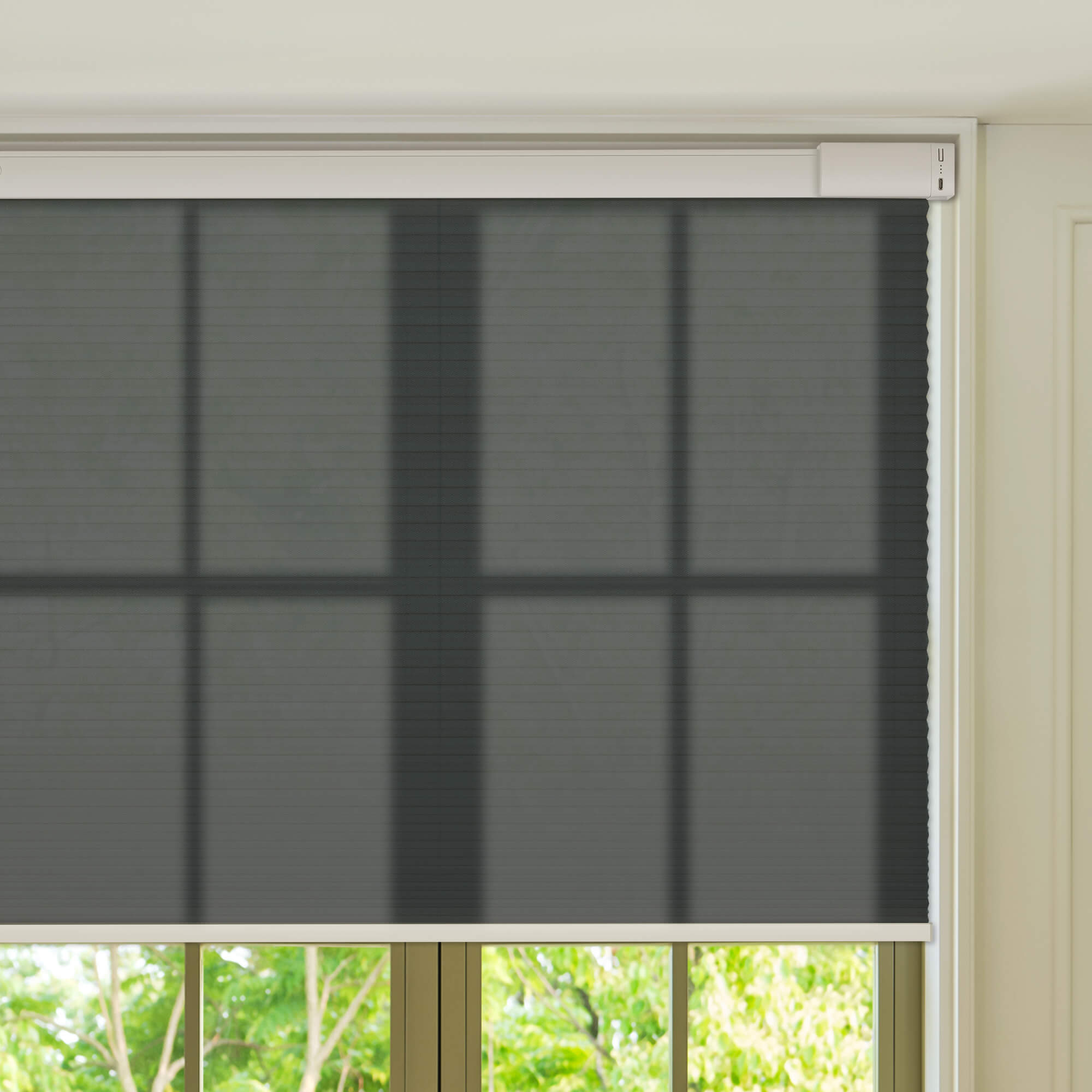 Allesin Select Motorized Light Filtering Honeycomb Shades