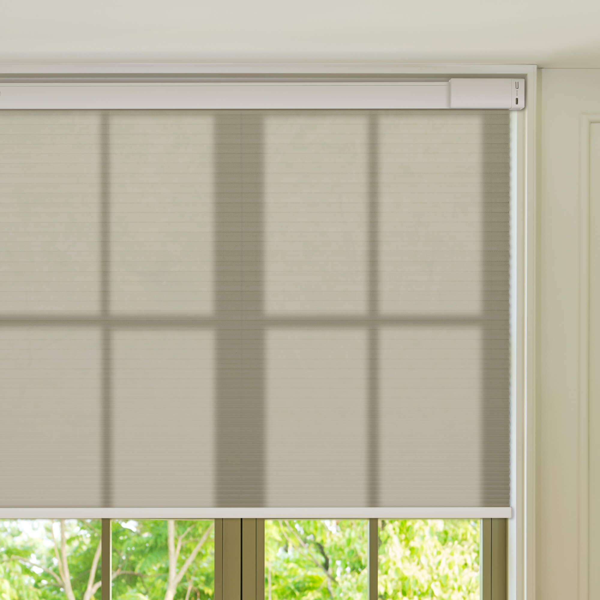 Allesin Select Motorized Light Filtering Honeycomb Shades