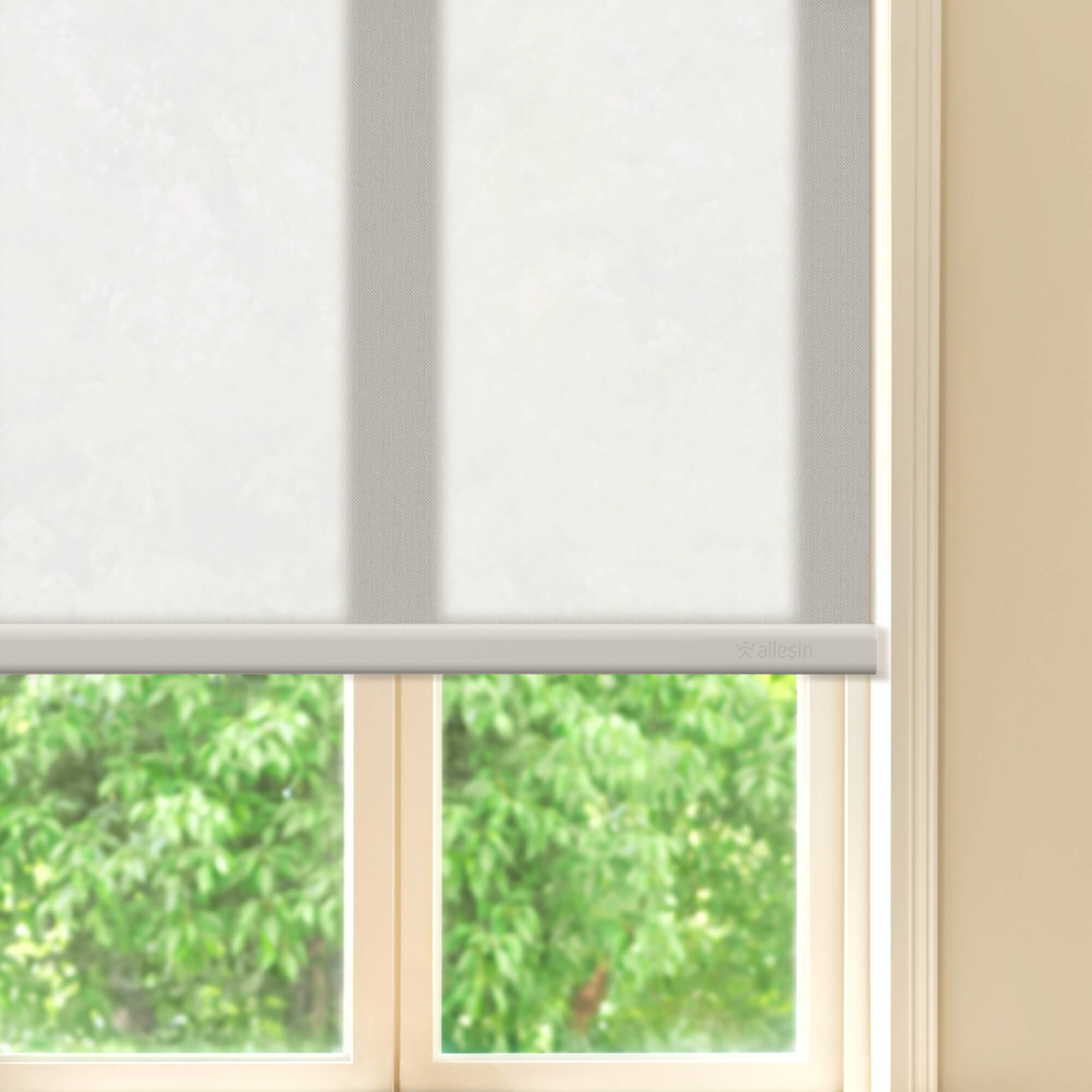 Allesin Best-Value Motorized Light Filtering Roller Shades