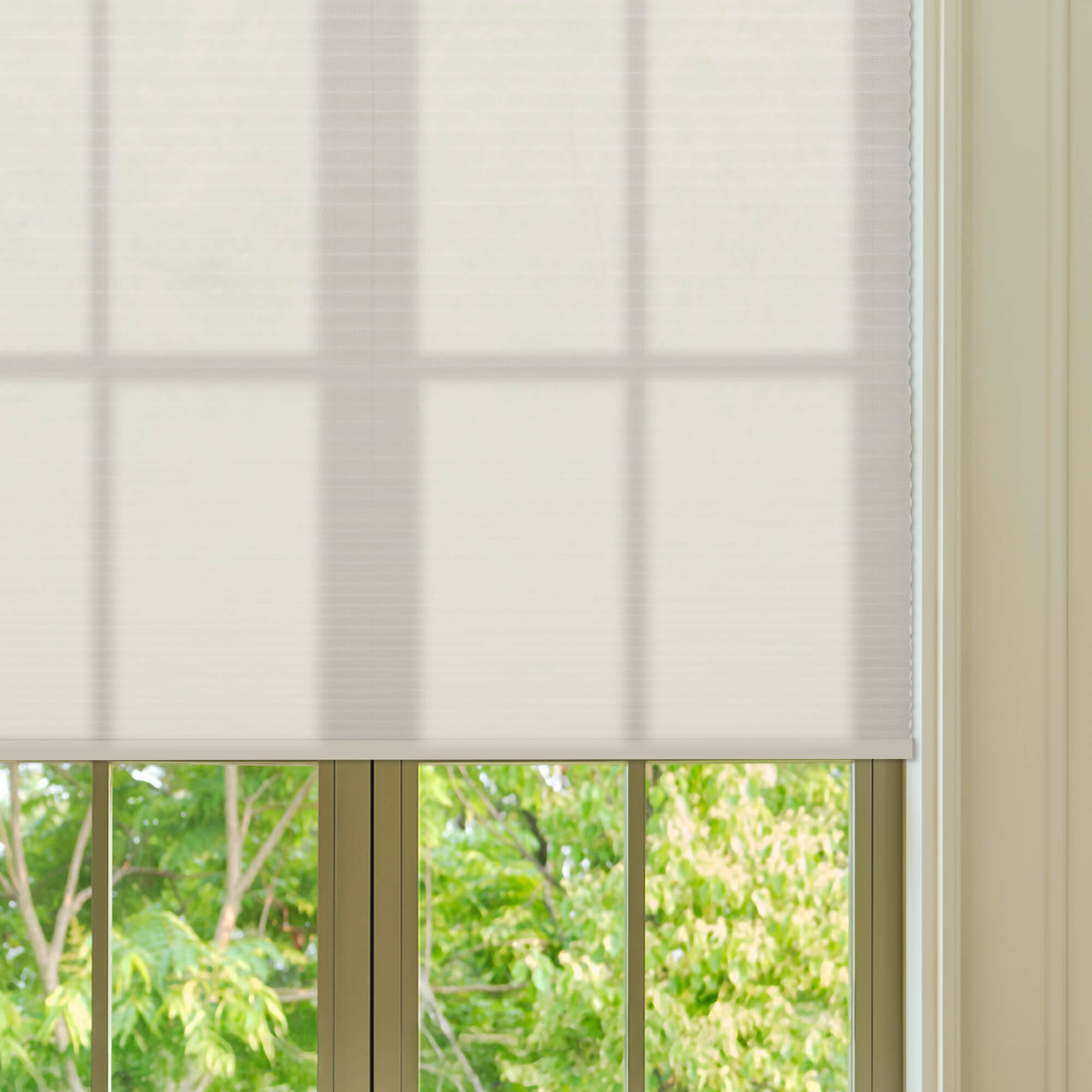 Allesin Select Motorized Light Filtering Honeycomb Shades