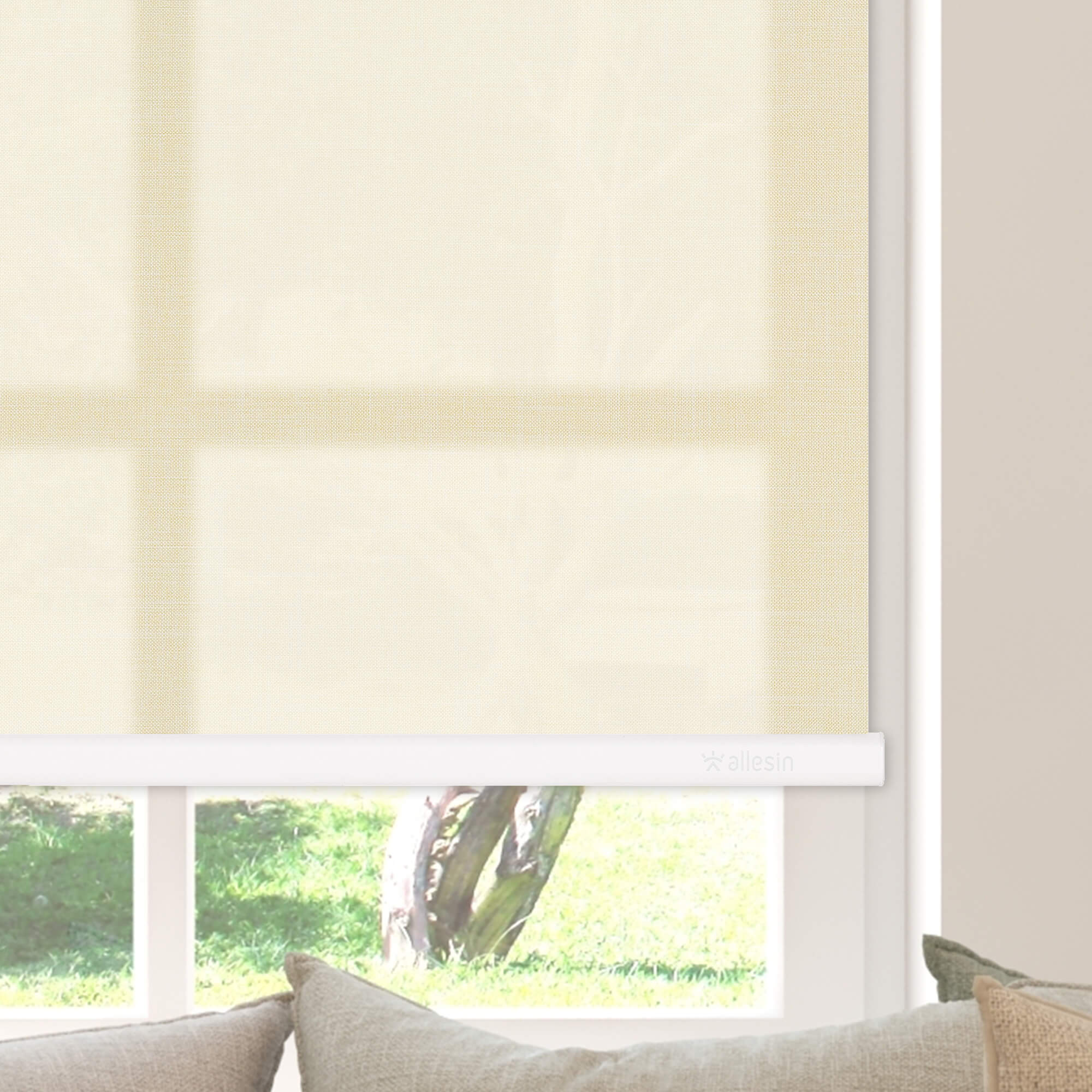 Allesin Motorized Light Filtering Roller Shades