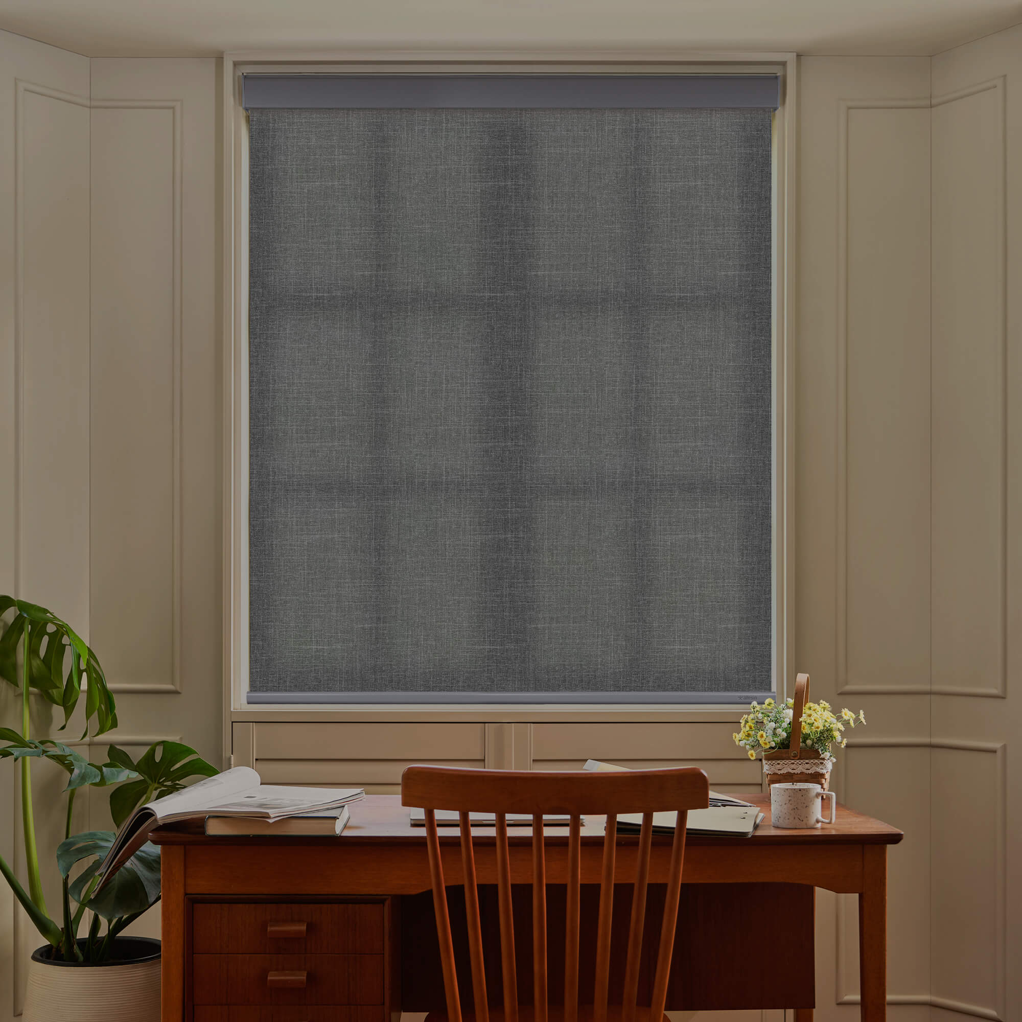 Allesin Motorized Light Filtering Roller Shades