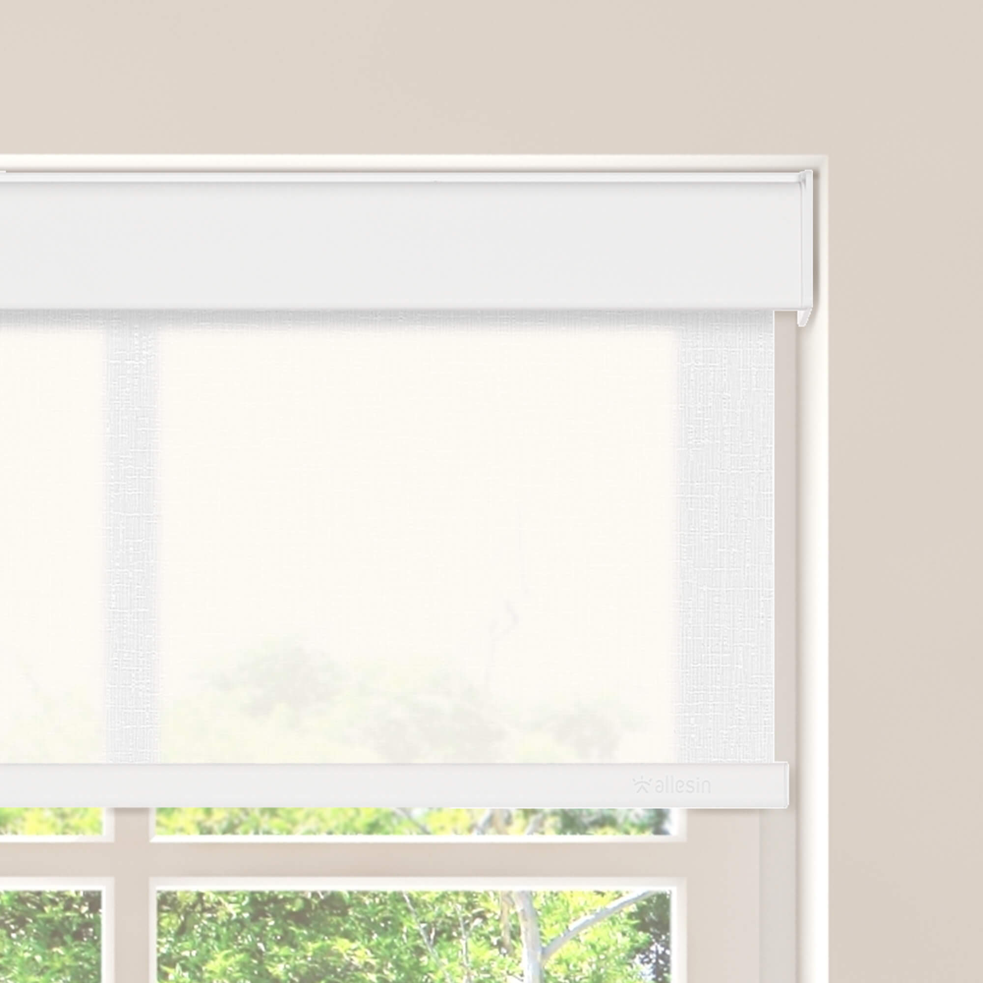 Allesin Motorized Light Filtering Roller Shades