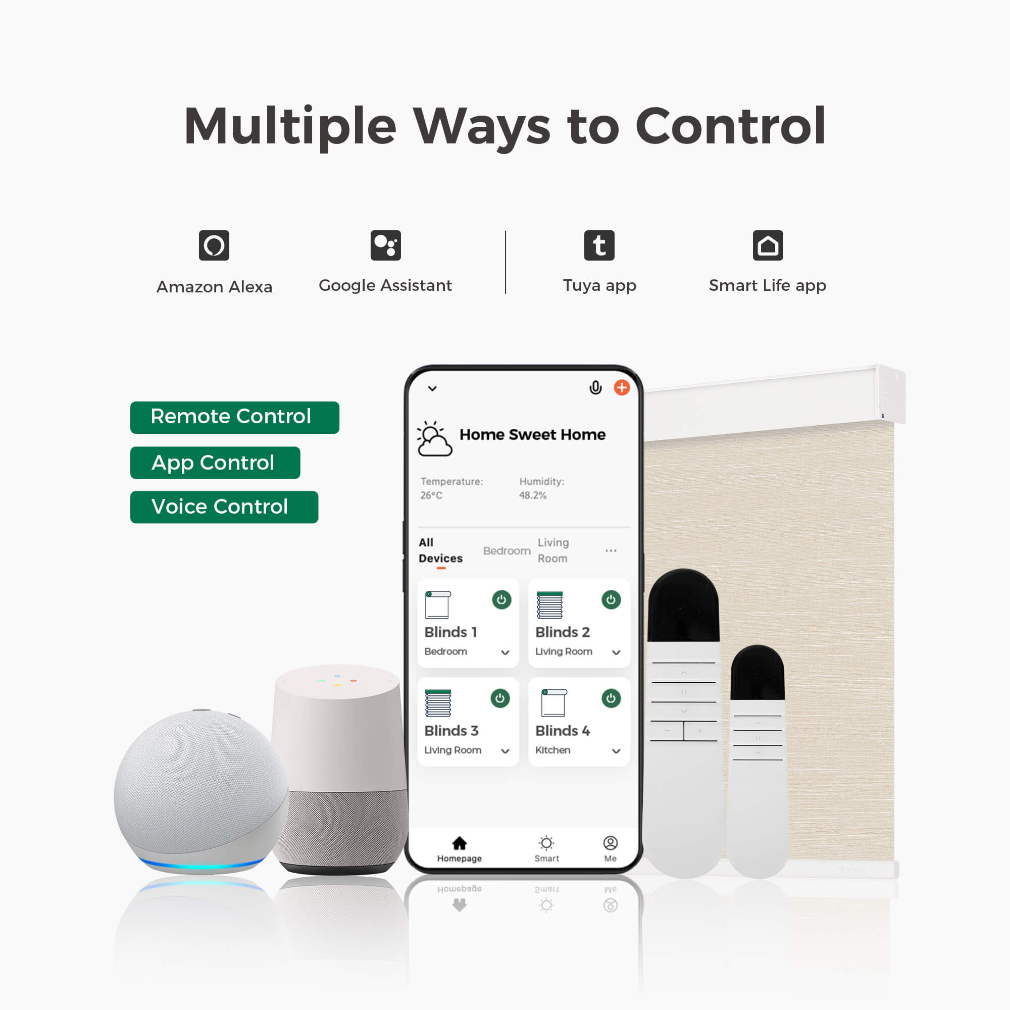 Allesin Select Motorized Blackout Roller Shades