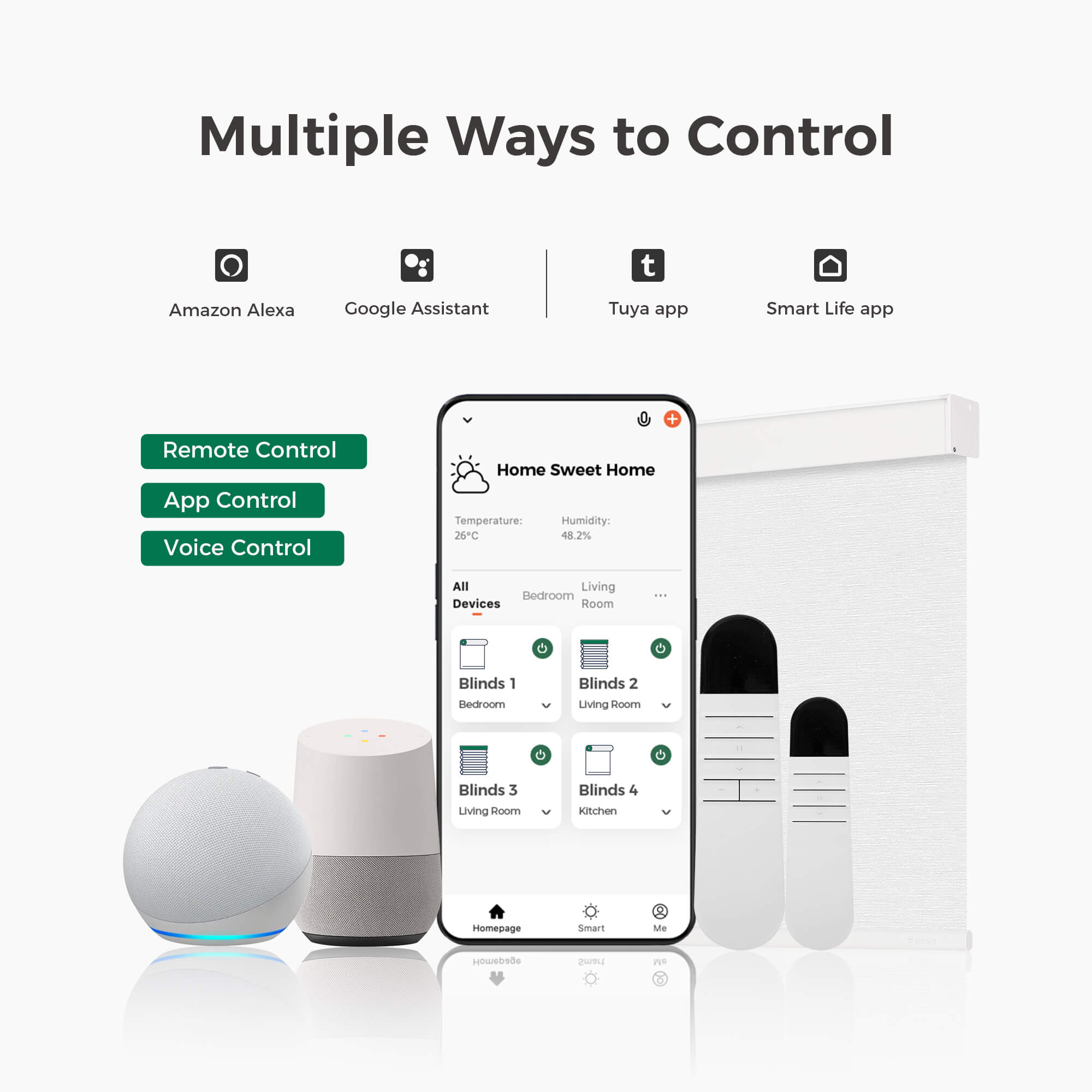 Allesin Select Motorized Blackout Roller Shades