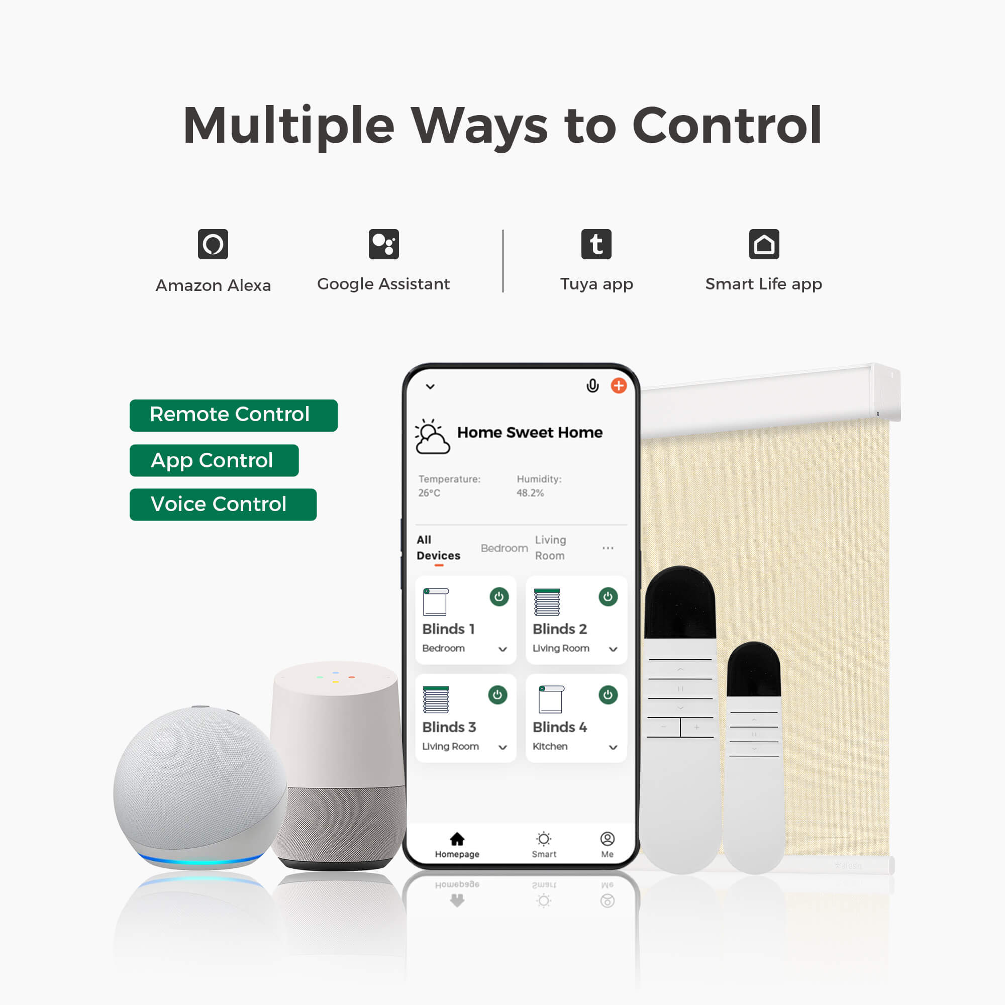 Allesin Select Motorized Blackout Roller Shades