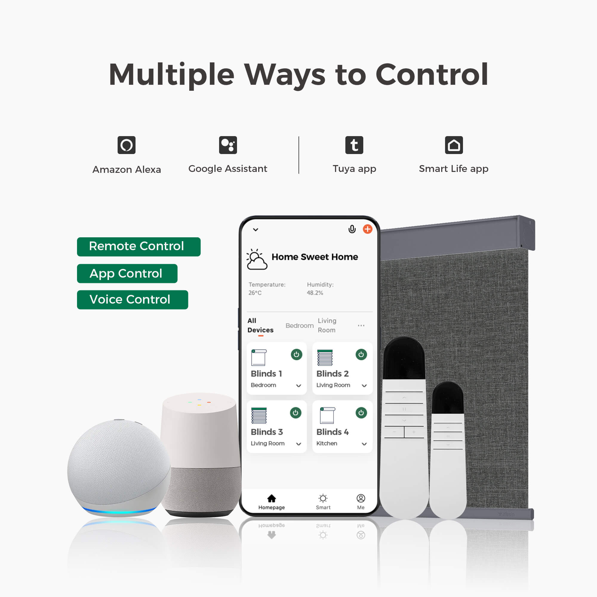 Allesin Select Motorized Blackout Roller Shades