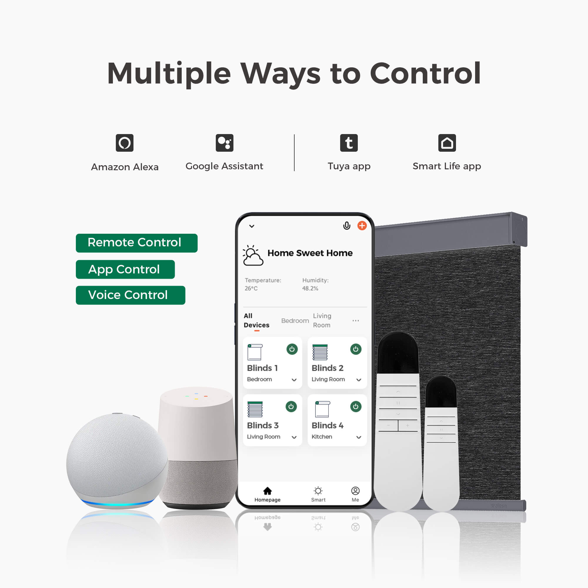 Allesin Select Motorized Blackout Roller Shades