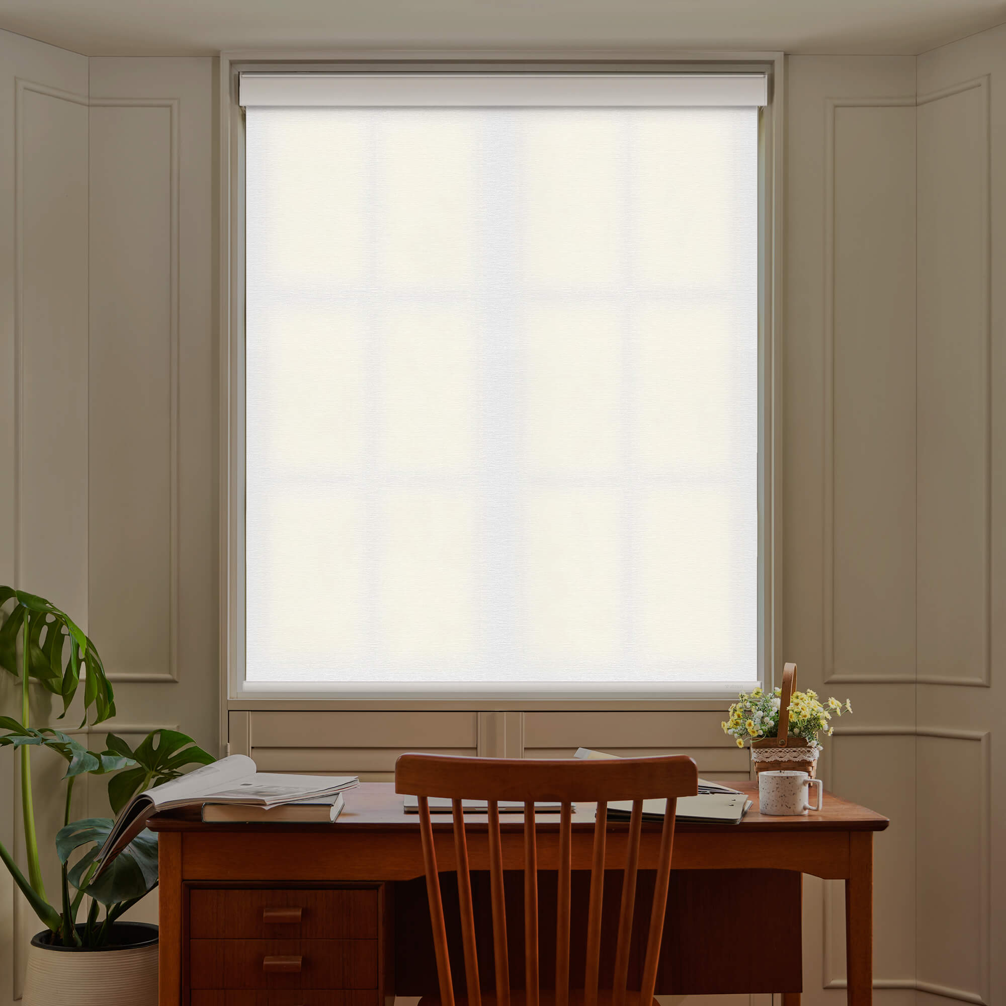 Allesin Motorized Light Filtering Roller Shades