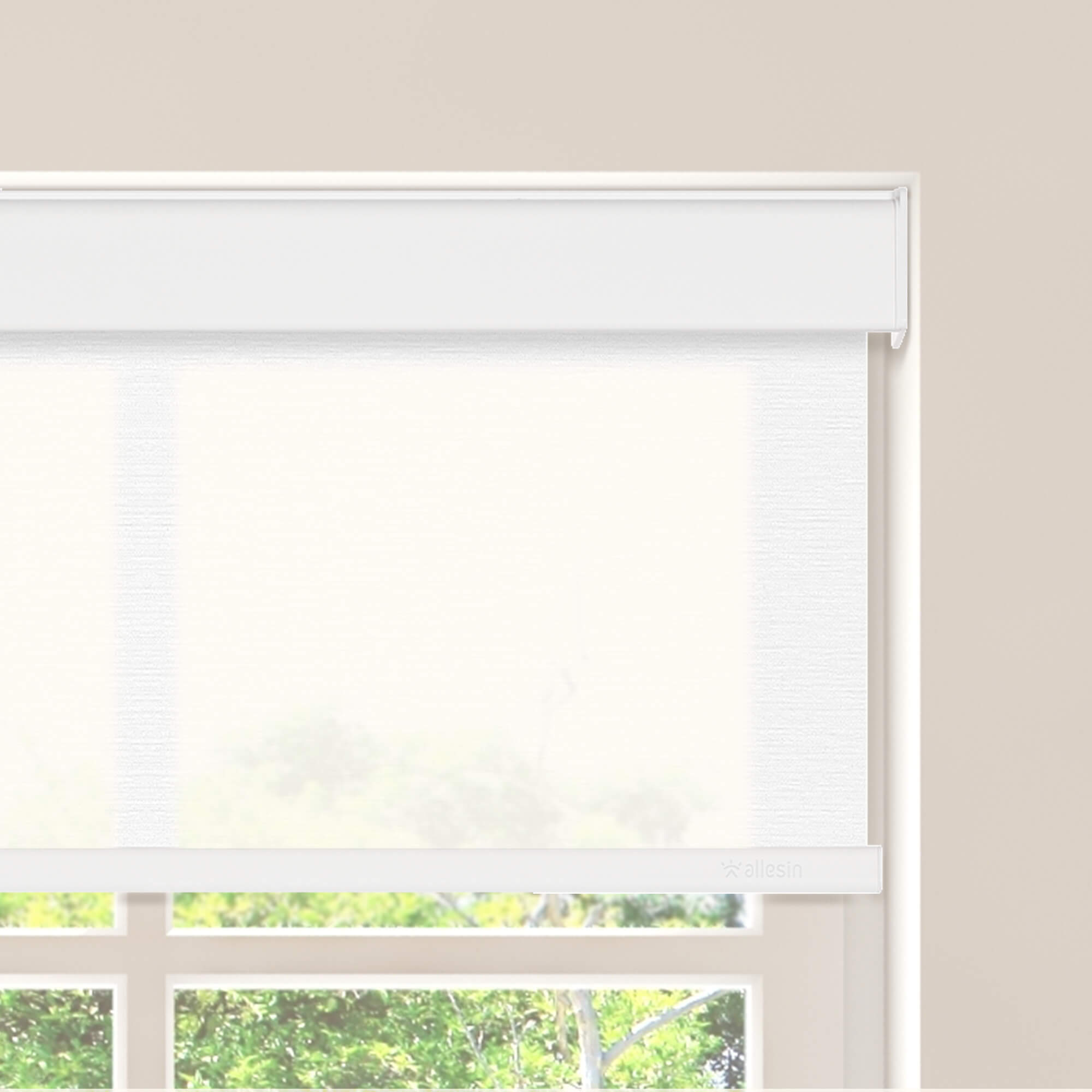 Allesin Motorized Light Filtering Roller Shades