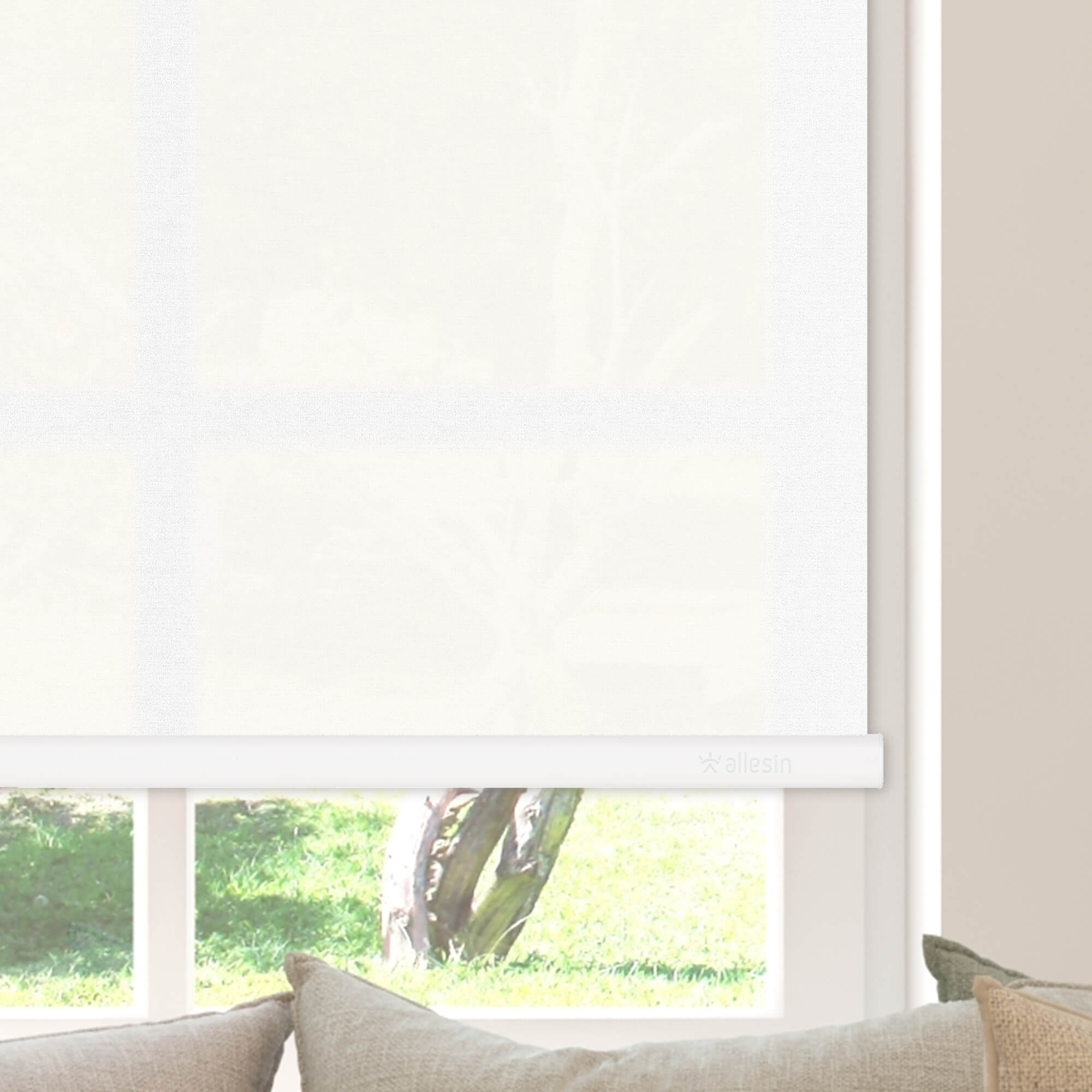 Allesin Motorized Light Filtering Roller Shades