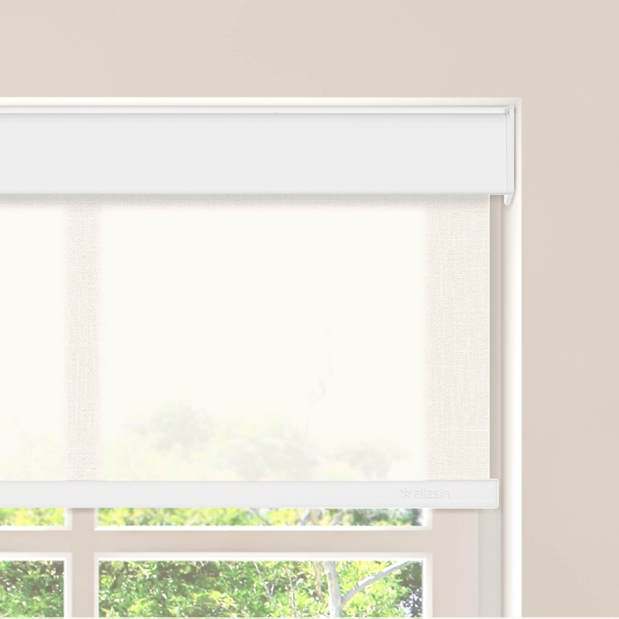 Allesin Motorized Light Filtering Roller Shades
