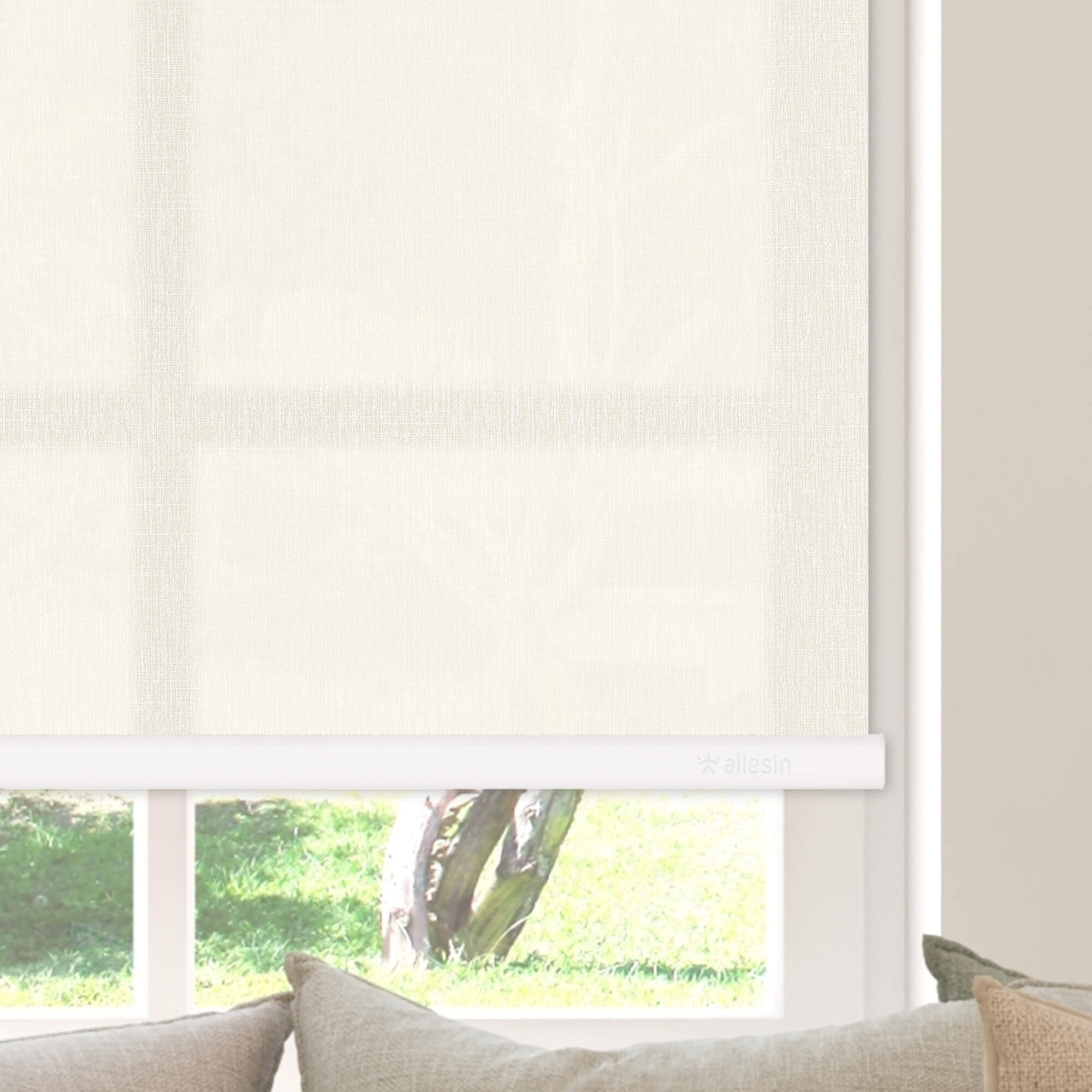 Allesin Motorized Light Filtering Roller Shades