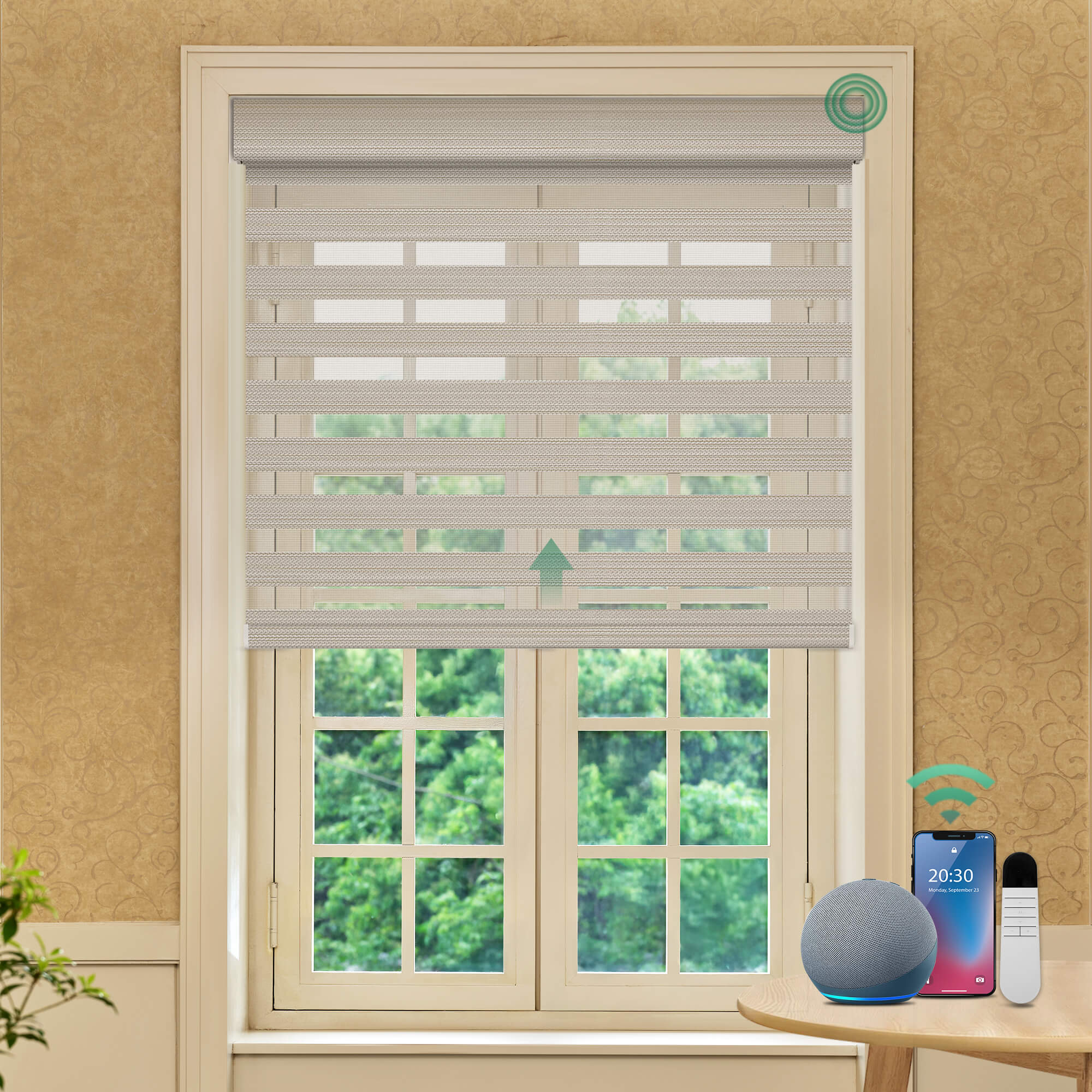 Allesin Motorized Zebra Shades