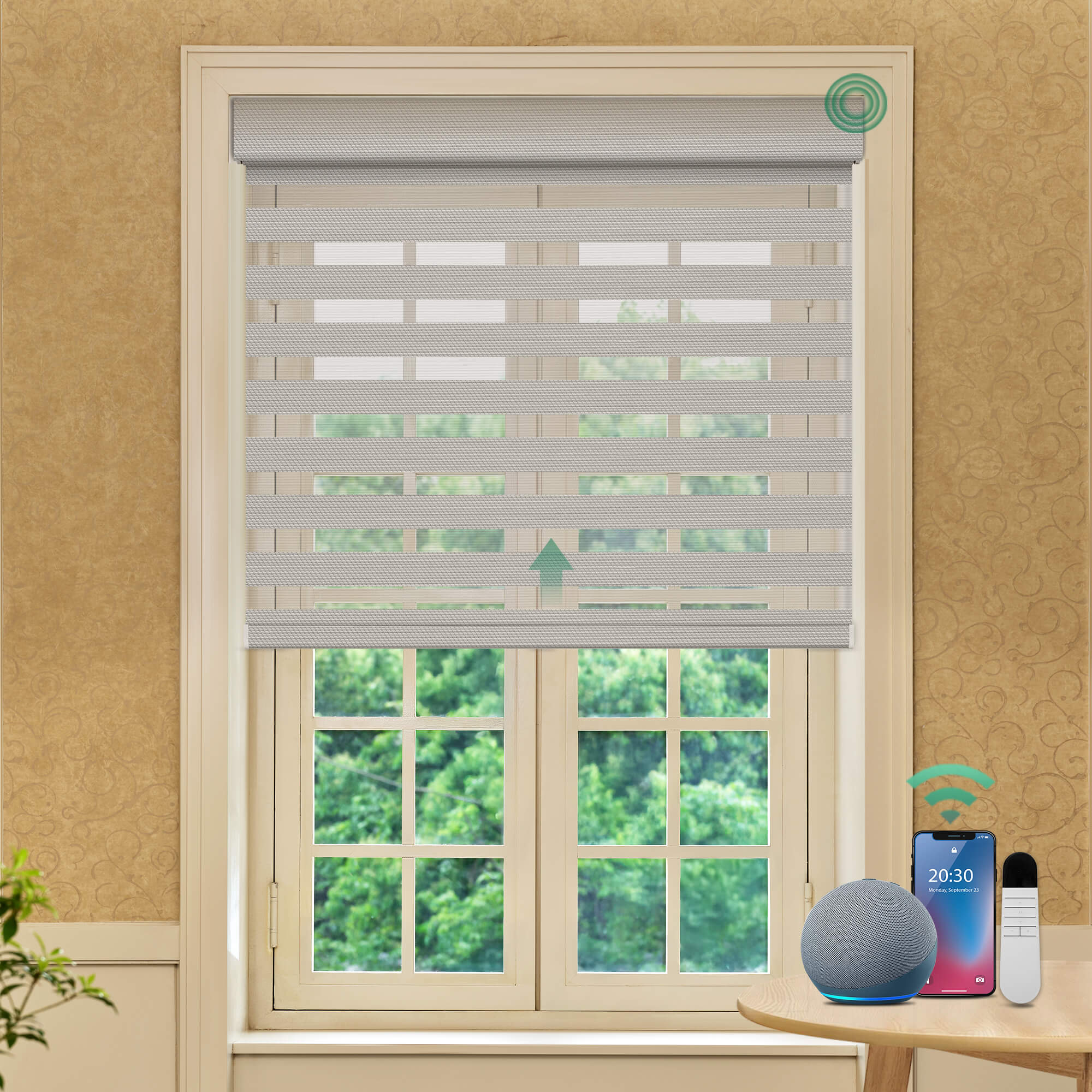 Allesin Motorized Zebra Shades