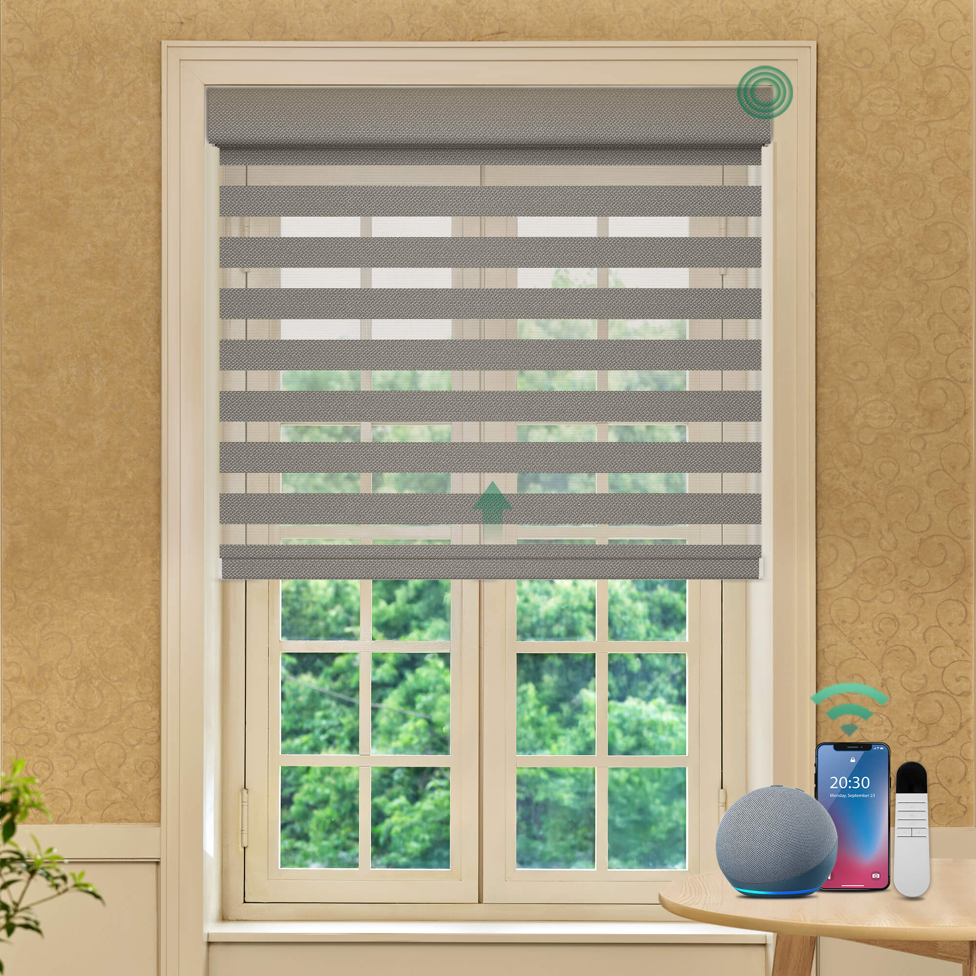 Allesin Motorized Zebra Shades