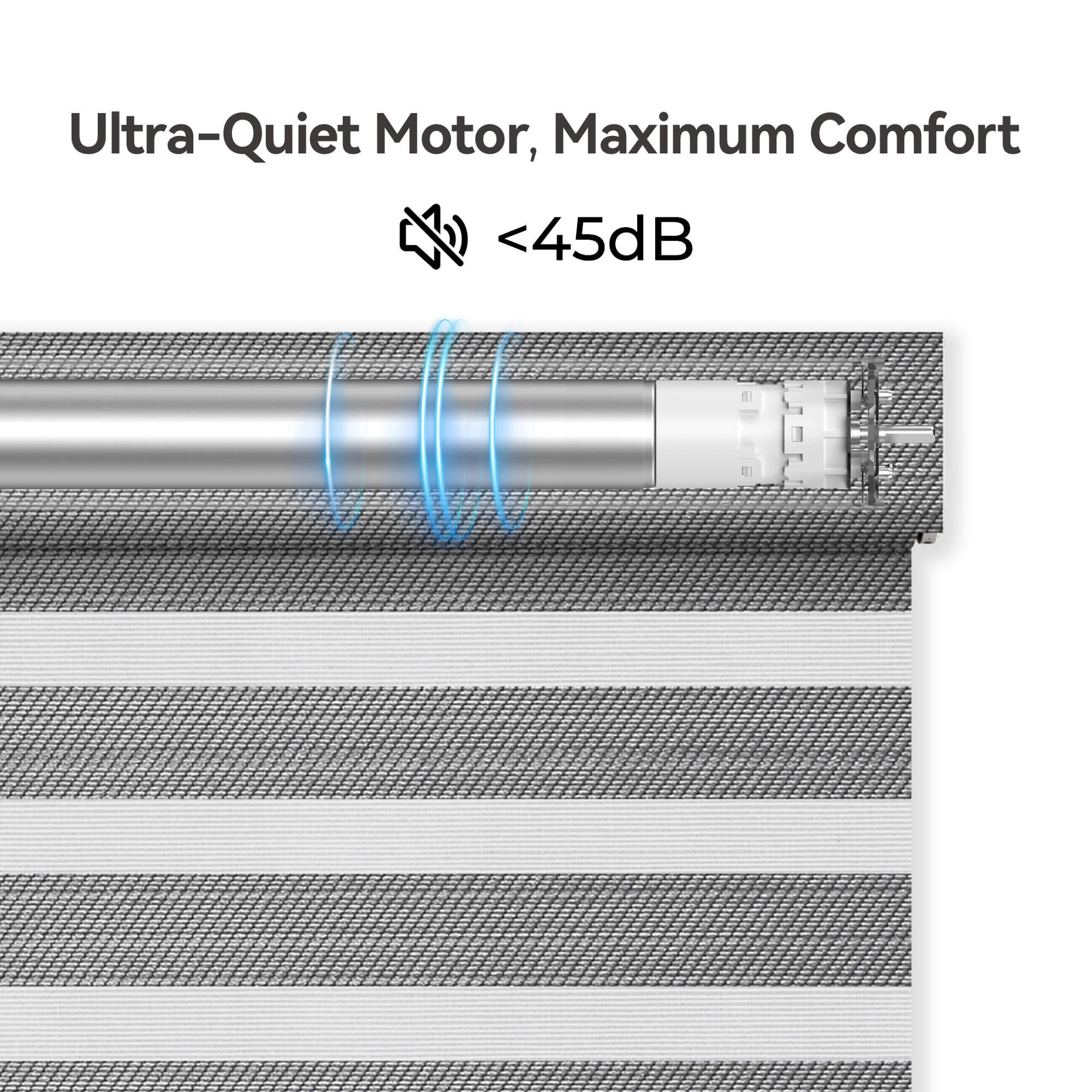 Allesin Motorized Zebra Shades