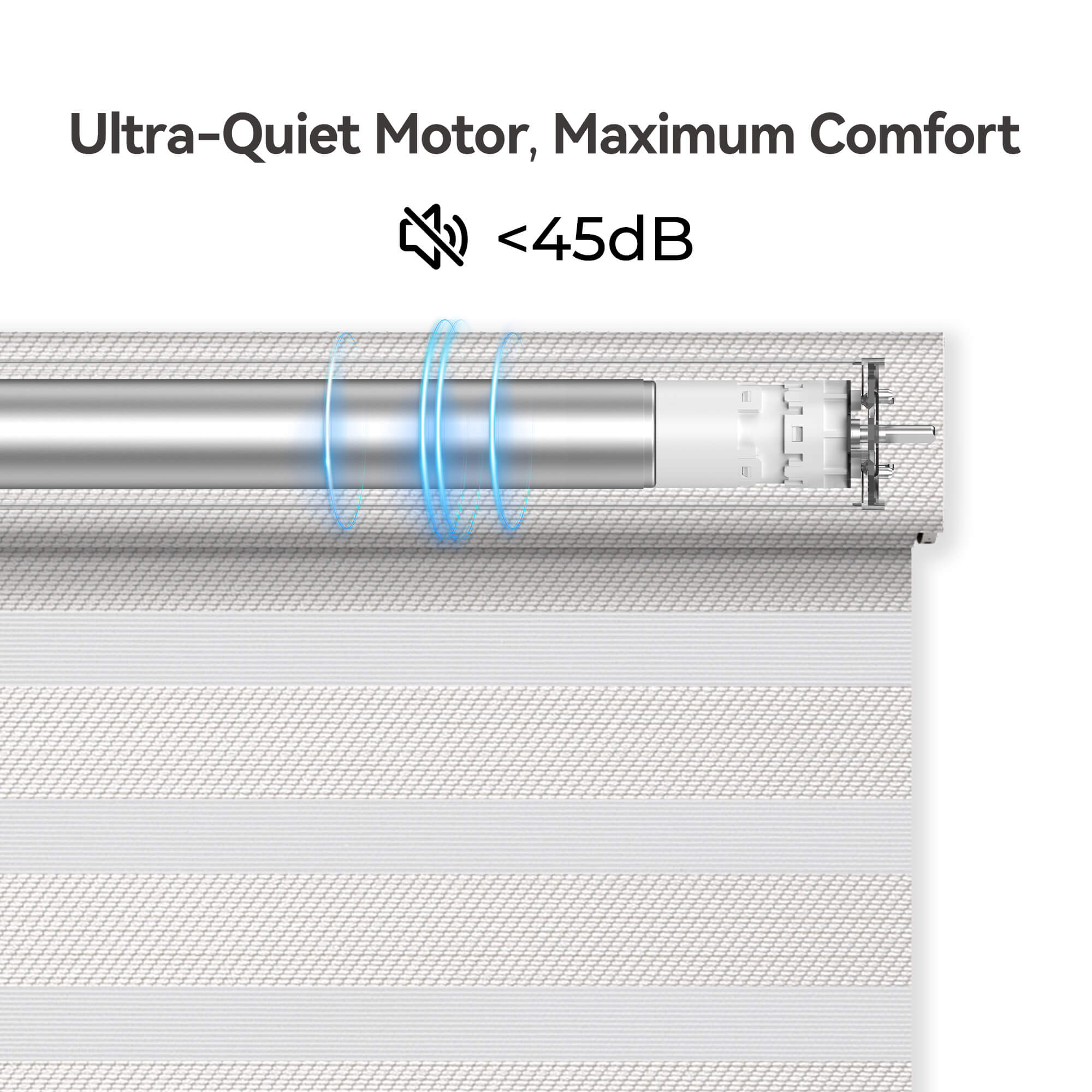 Allesin Motorized Zebra Shades