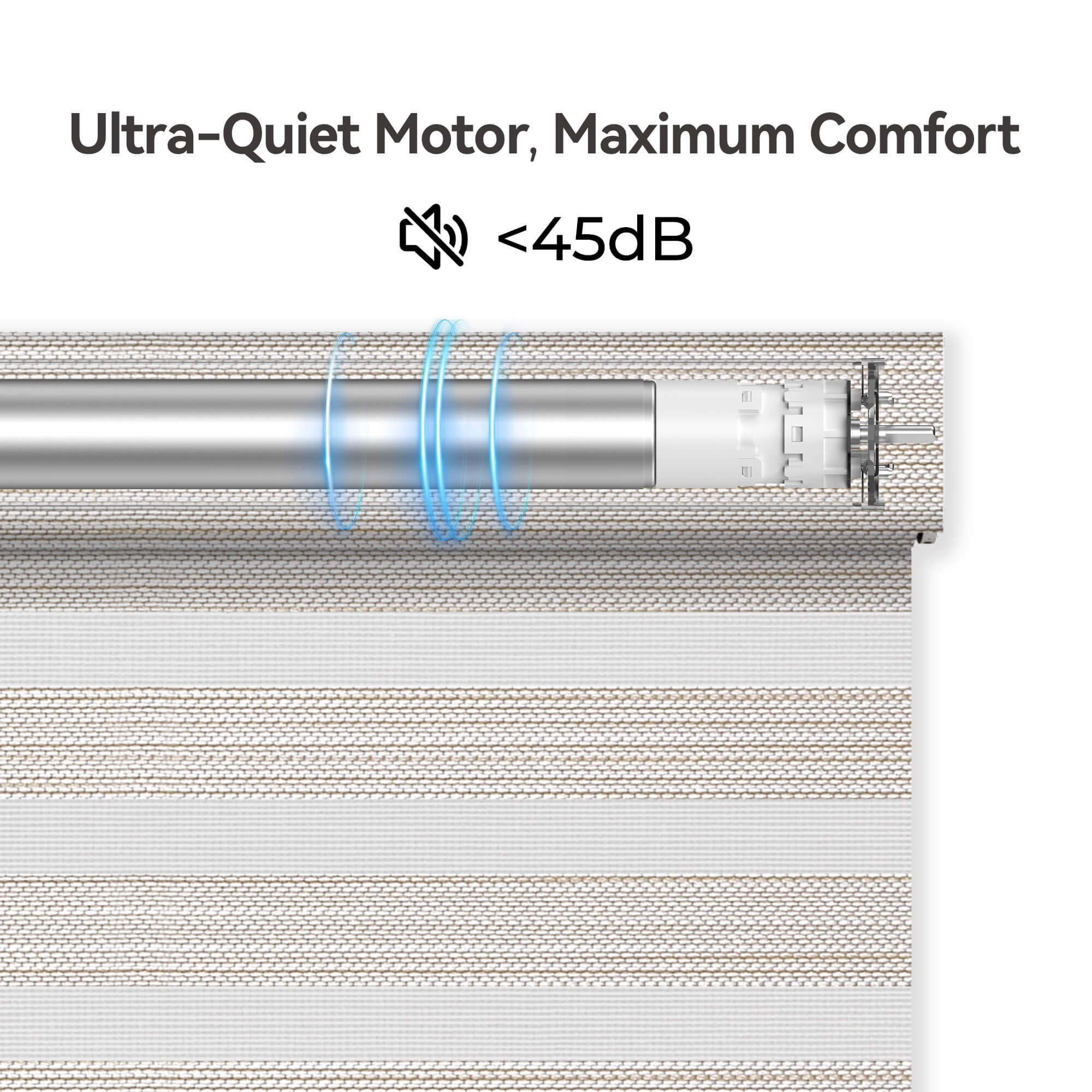 Allesin Motorized Zebra Shades