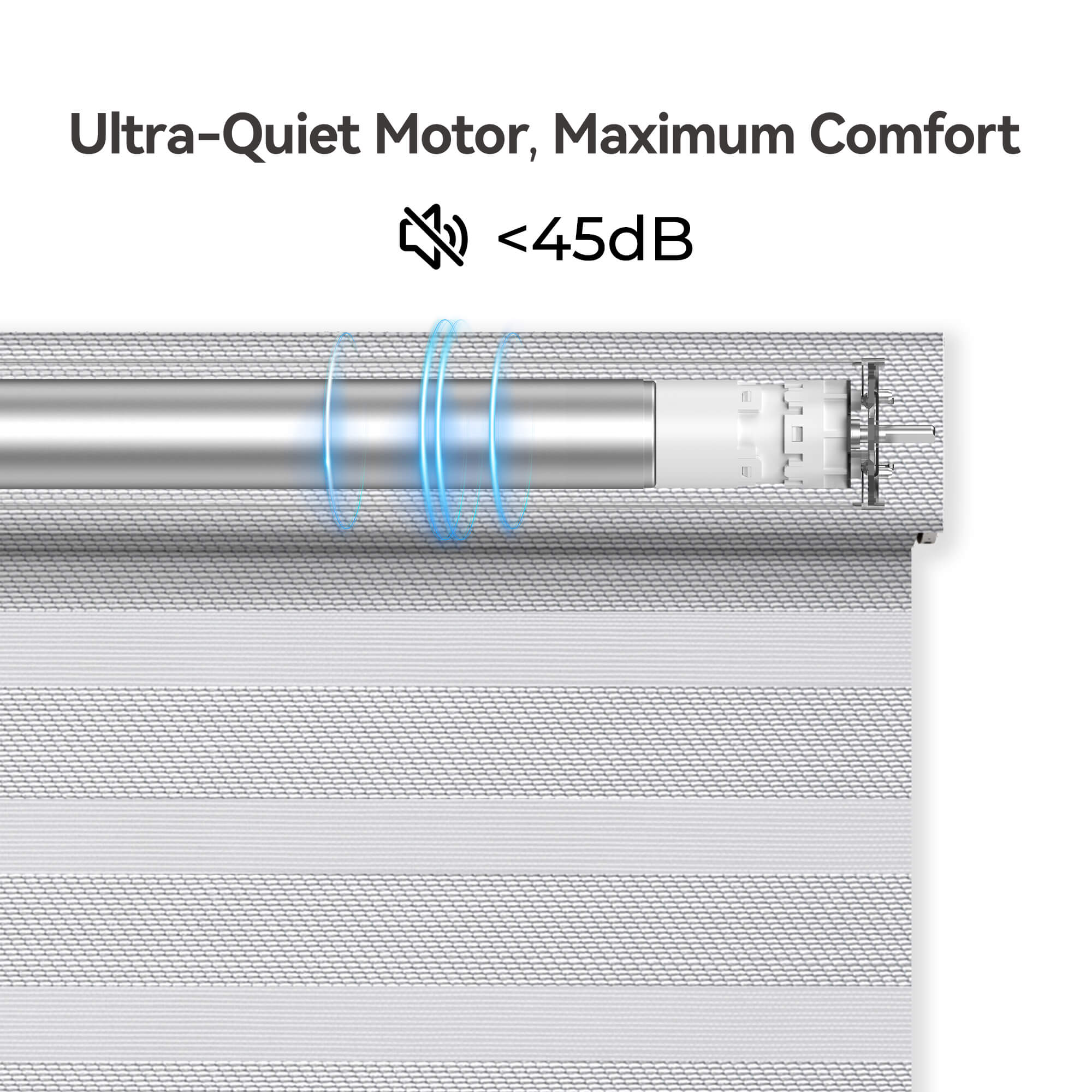 Allesin Motorized Zebra Shades