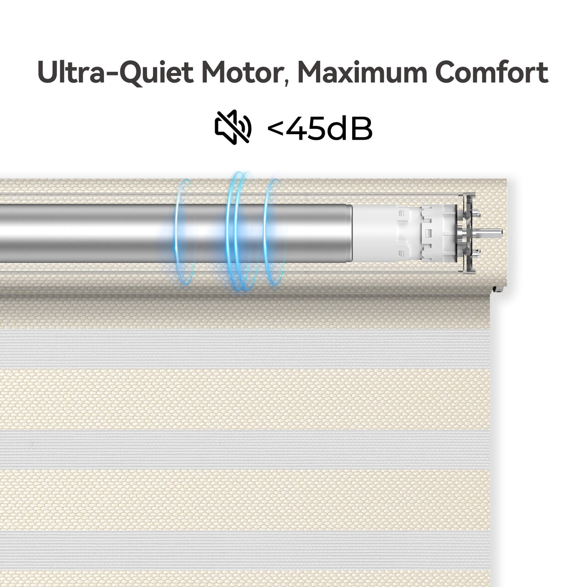 Allesin Motorized Zebra Shades
