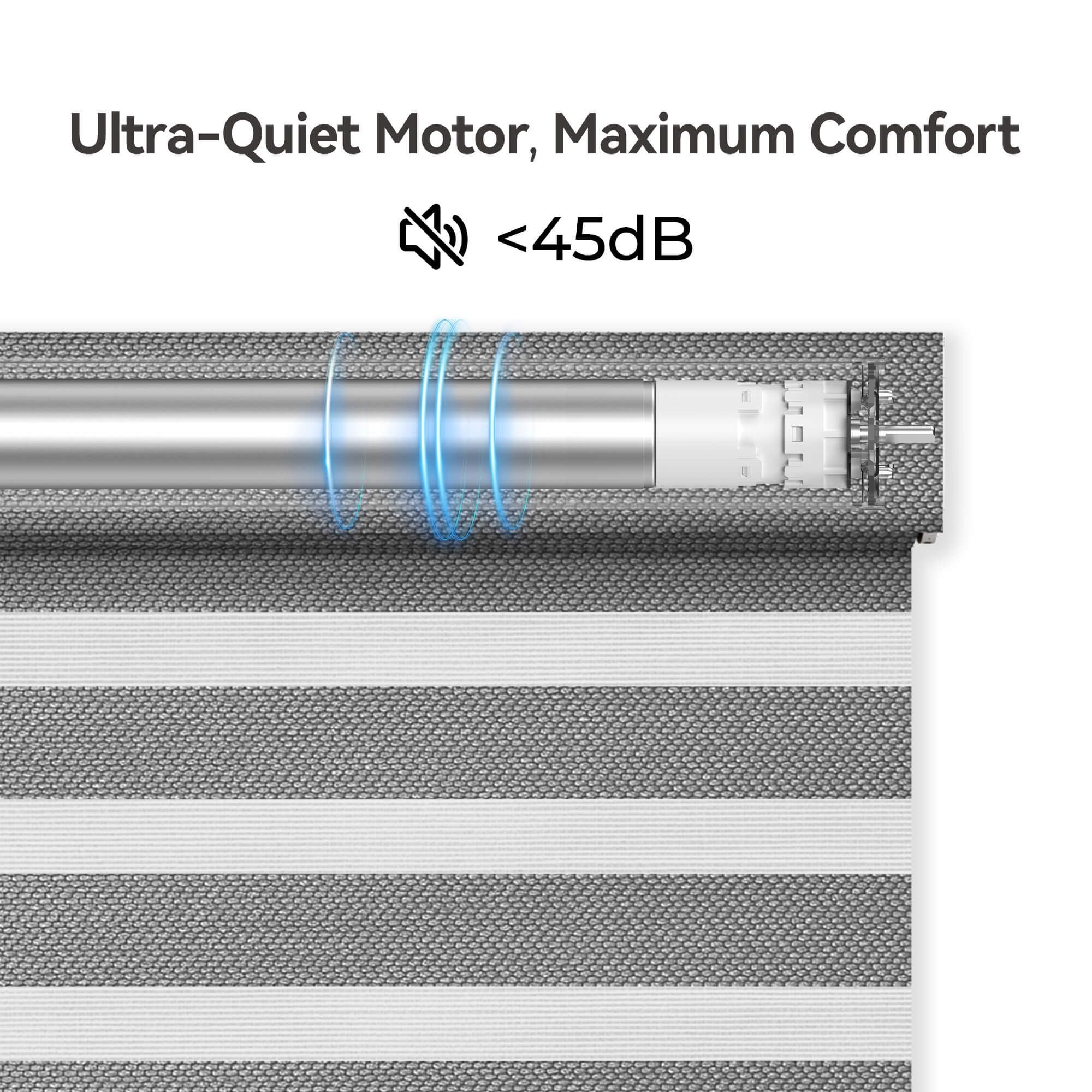 Allesin Motorized Zebra Shades