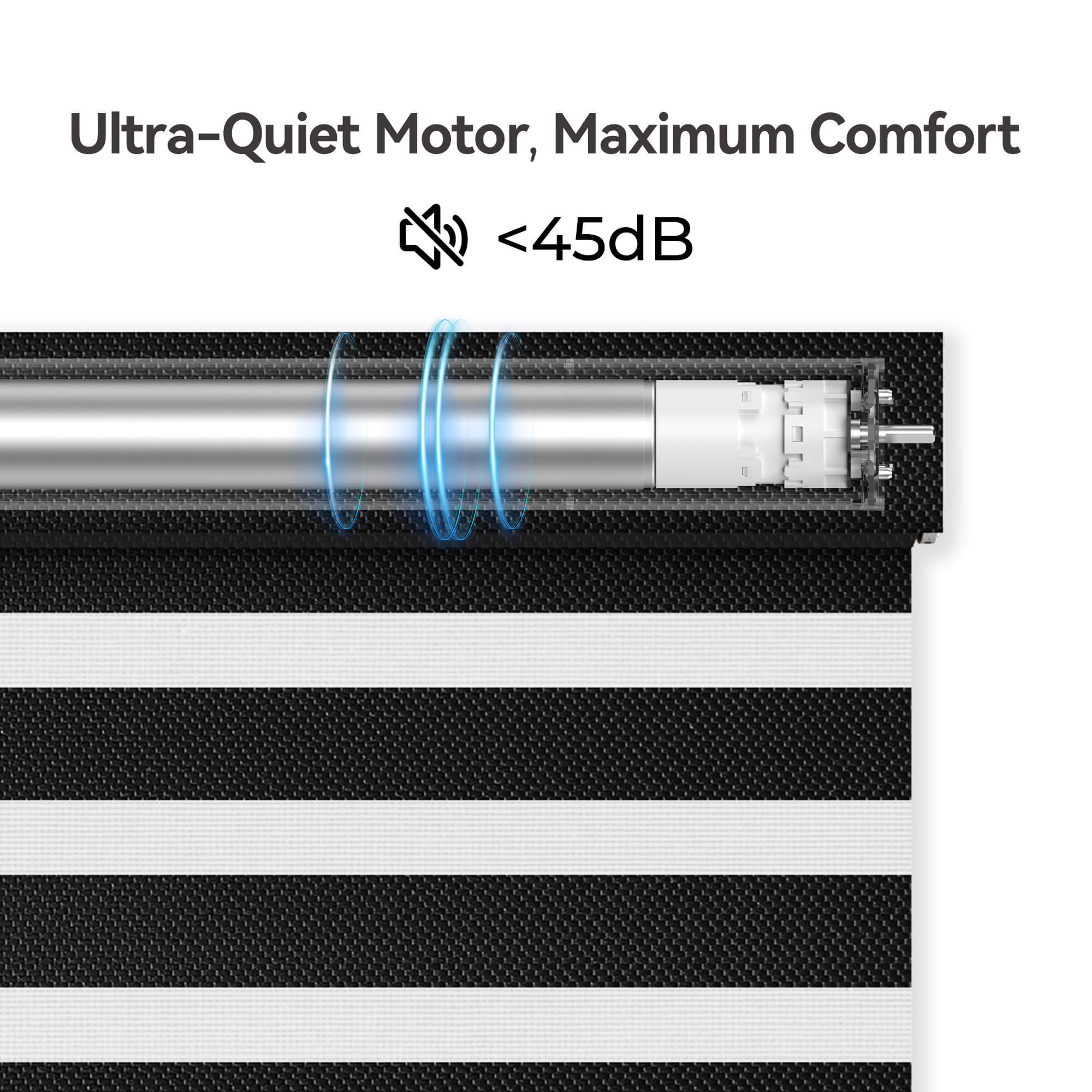 Allesin Motorized Zebra Shades