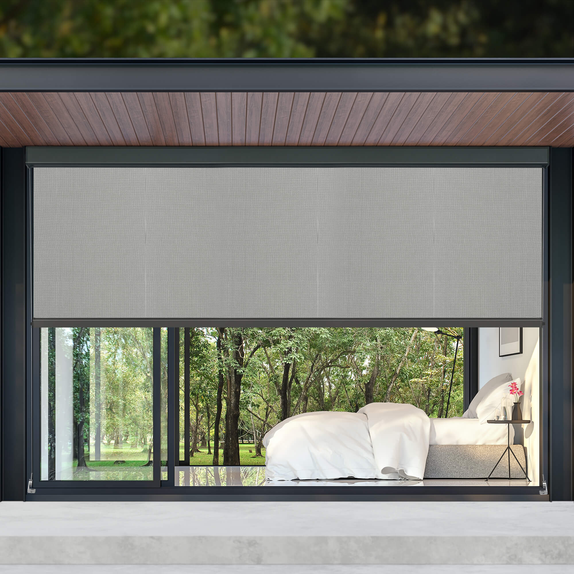 Allesin Motorized Outdoor Roller Shades
