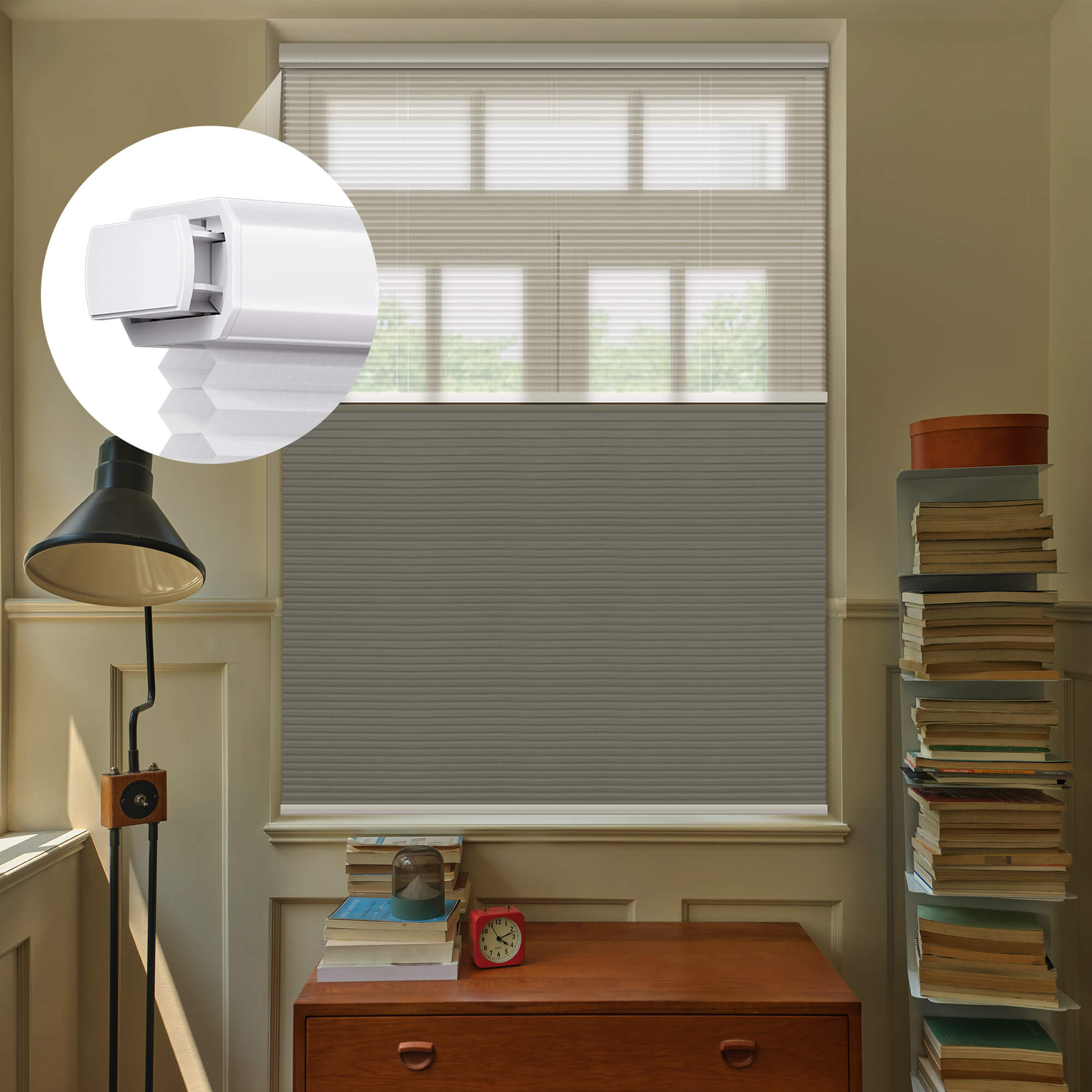 Allesin Prestige Motorized Day/Night Honeycomb Shades