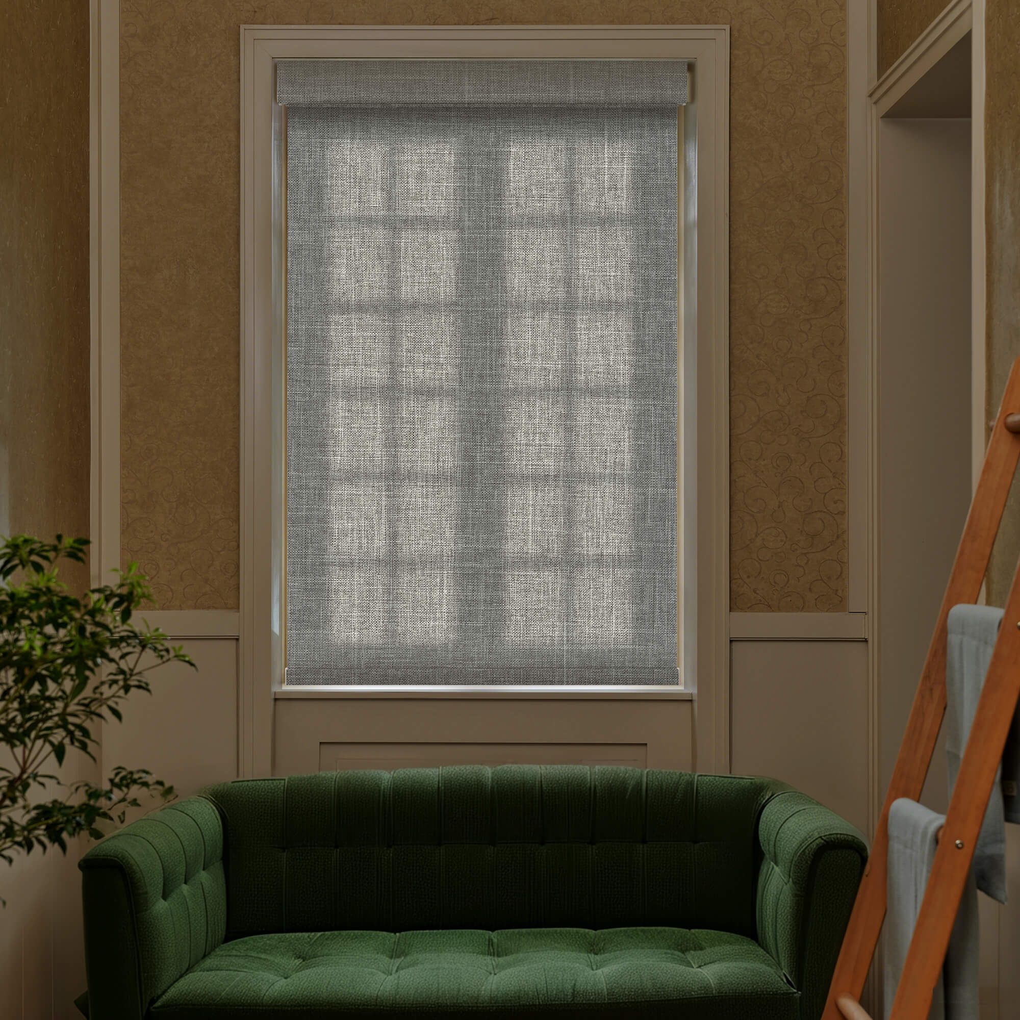 Allesin No-Drill Motorized Roller Shades | Light Filtering