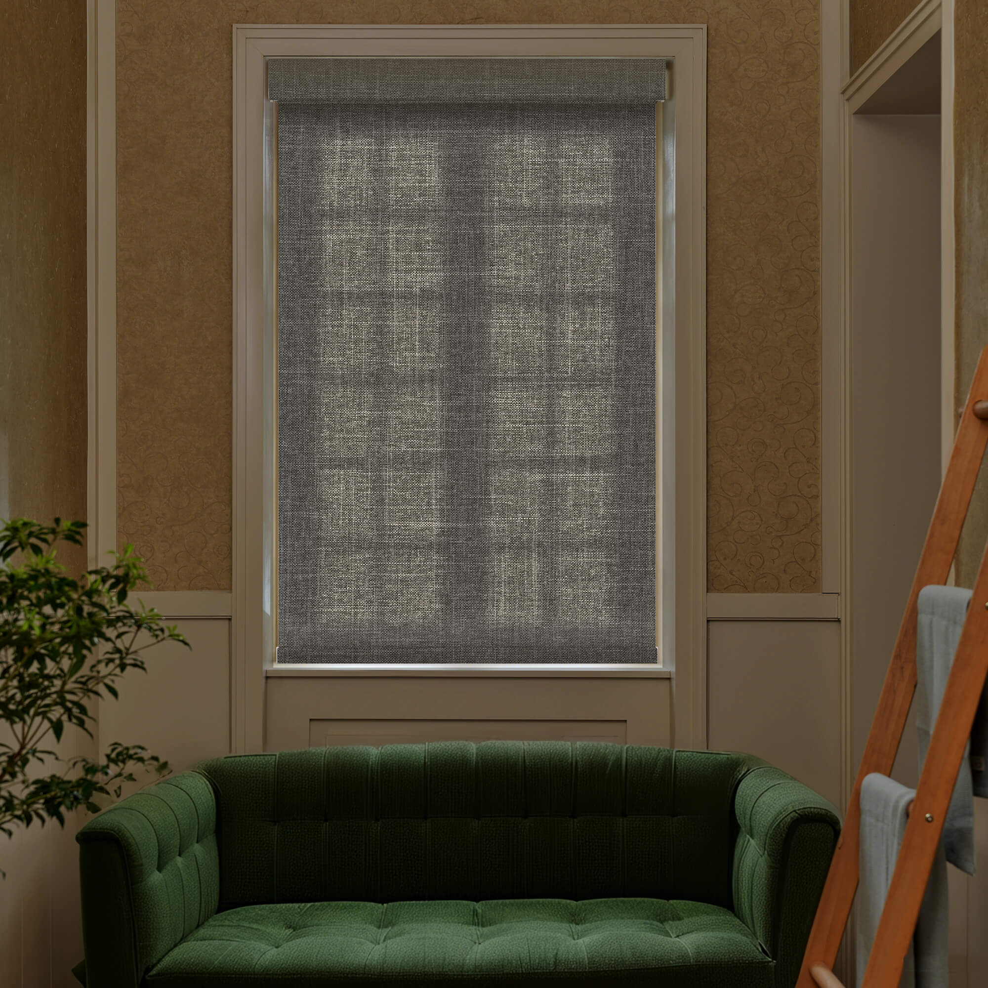 Allesin No-Drill Motorized Roller Shades | Light Filtering