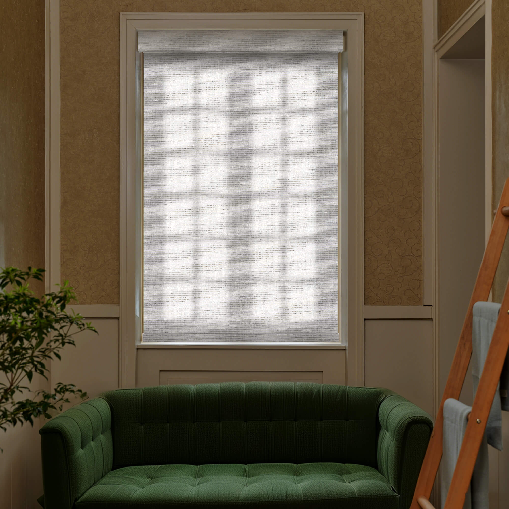 Allesin No-Drill Motorized Roller Shades | Light Filtering