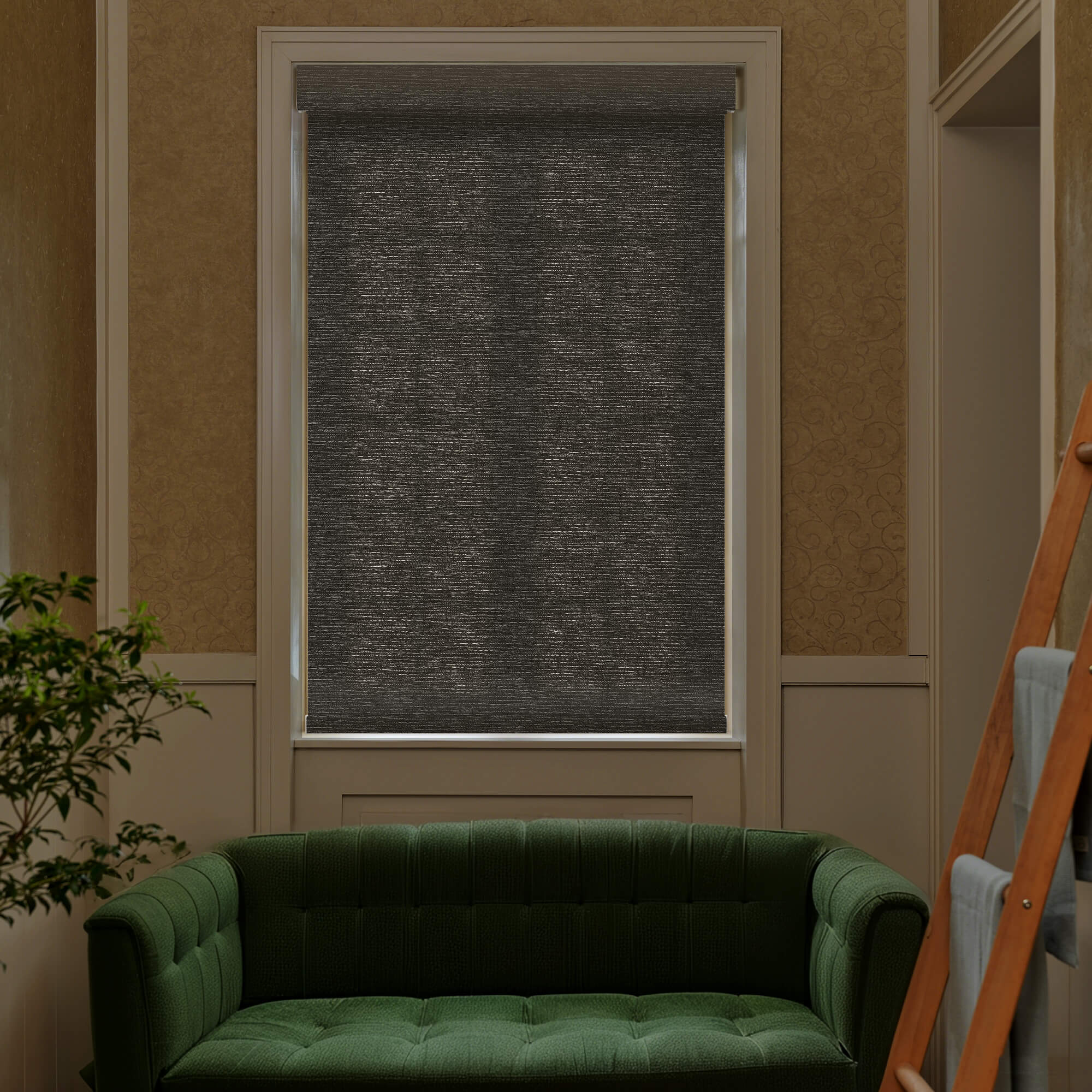 Allesin No-Drill Motorized Roller Shades | Light Filtering
