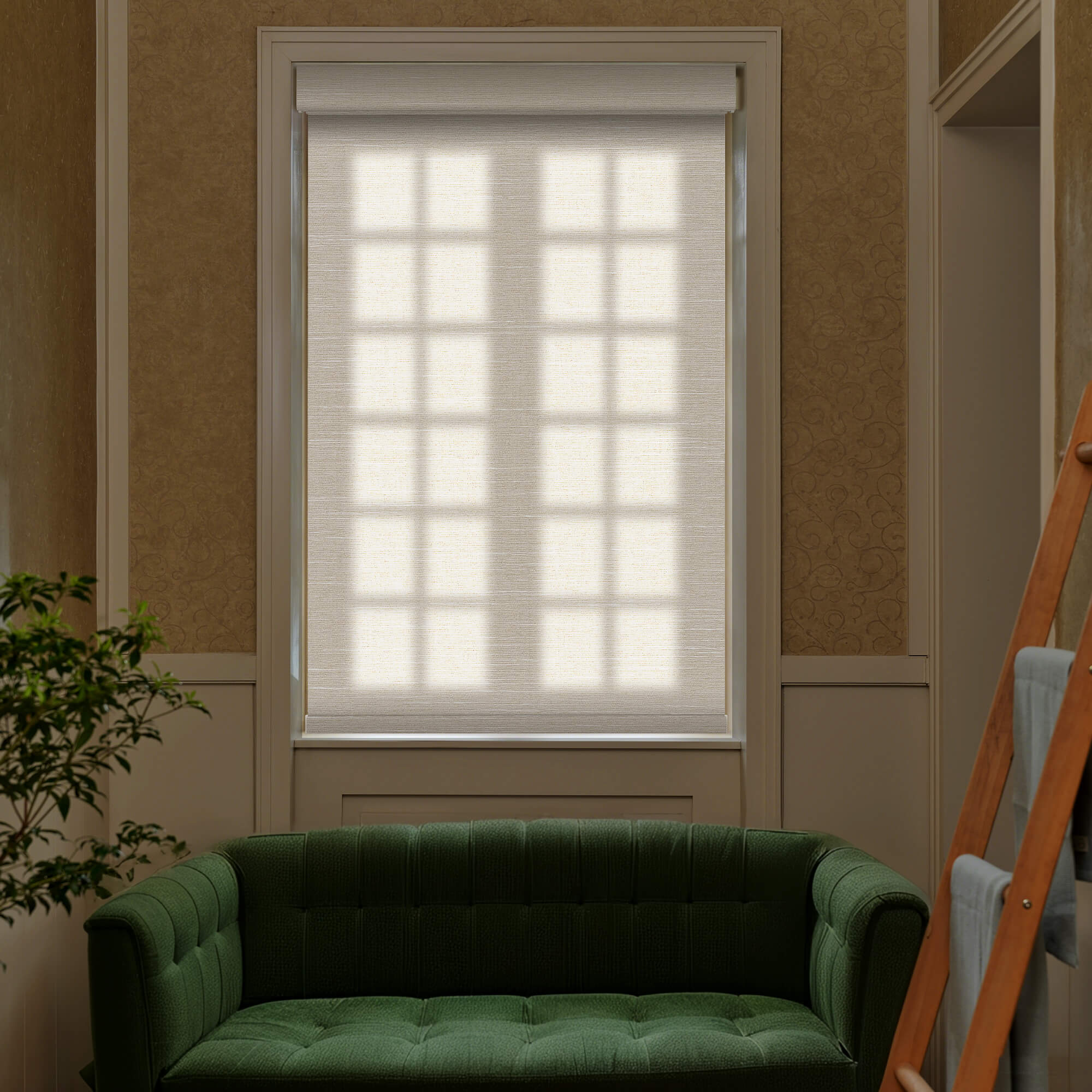Allesin Prestige Motorized Light Filtering Roller Shades