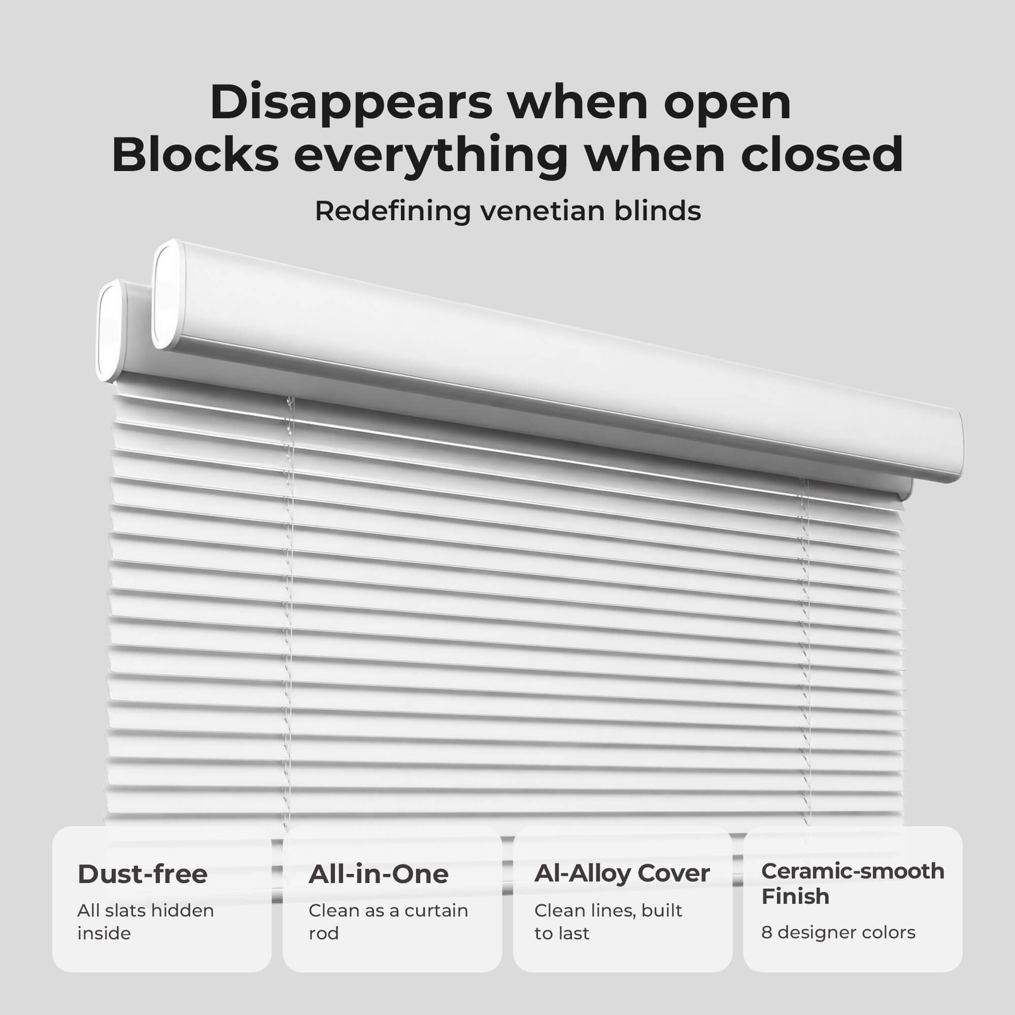 Allesin Motorized Venetian Blinds | Stylish Series