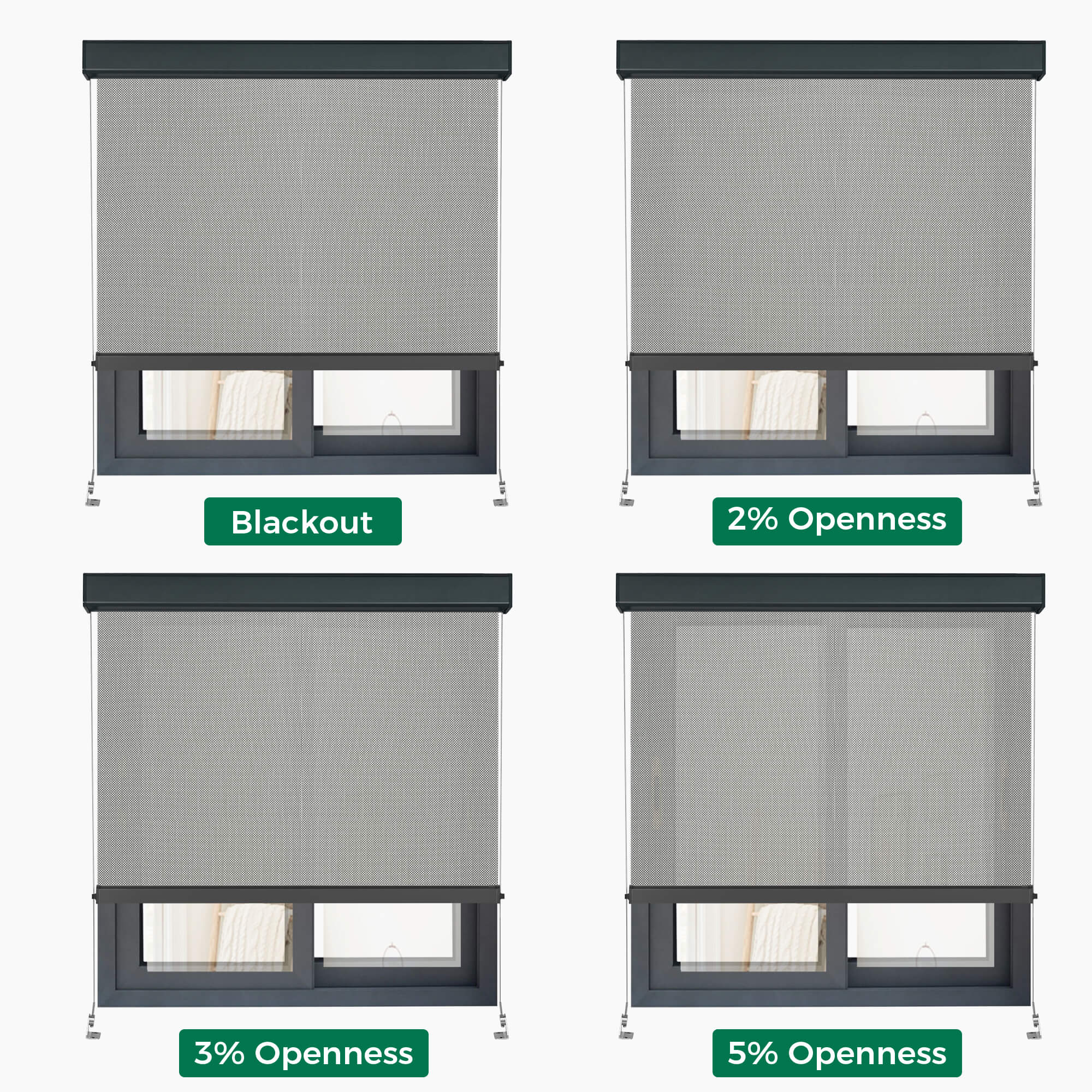 Allesin Motorized Outdoor Roller Shades