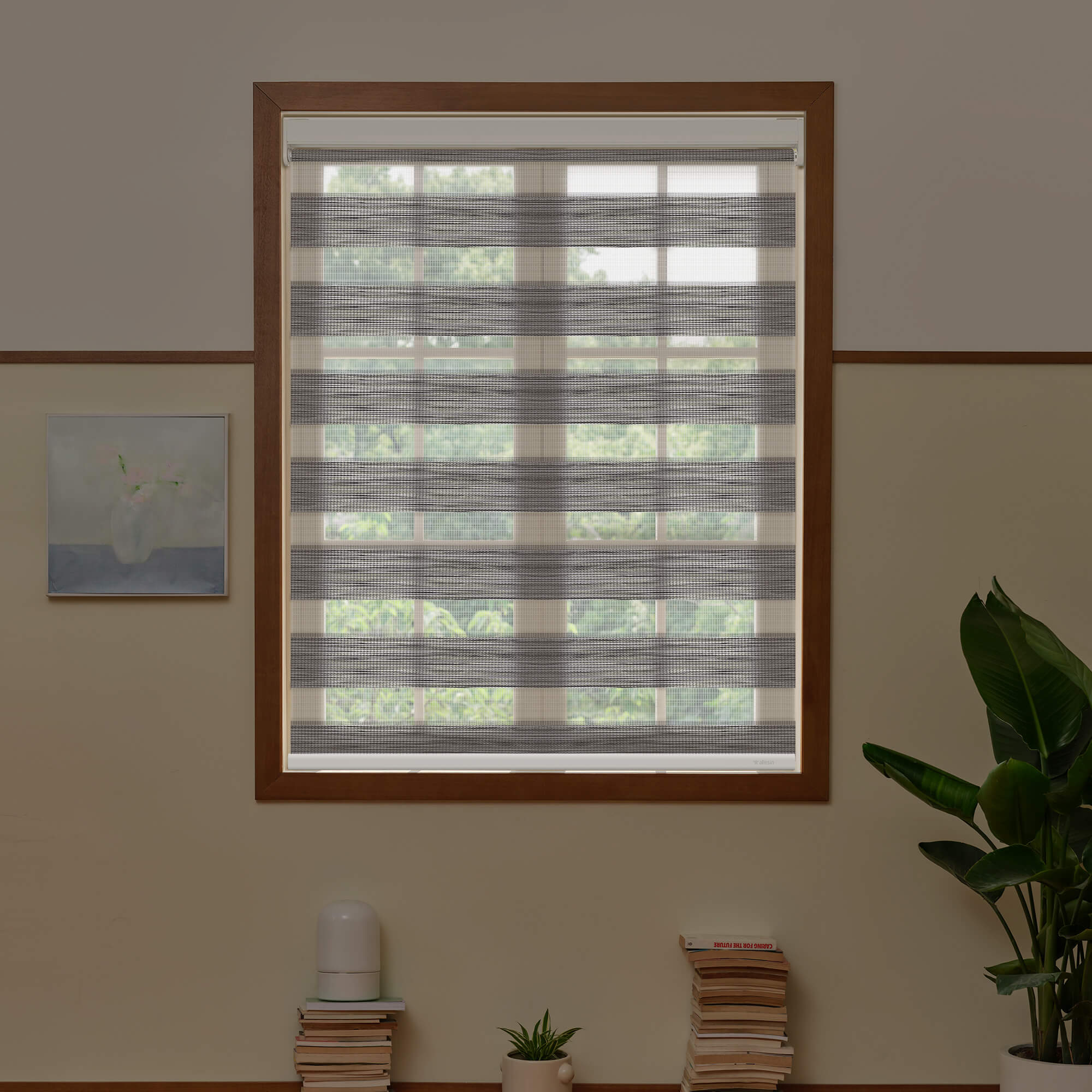 Allesin Best-Value Motorized Zebra Shades