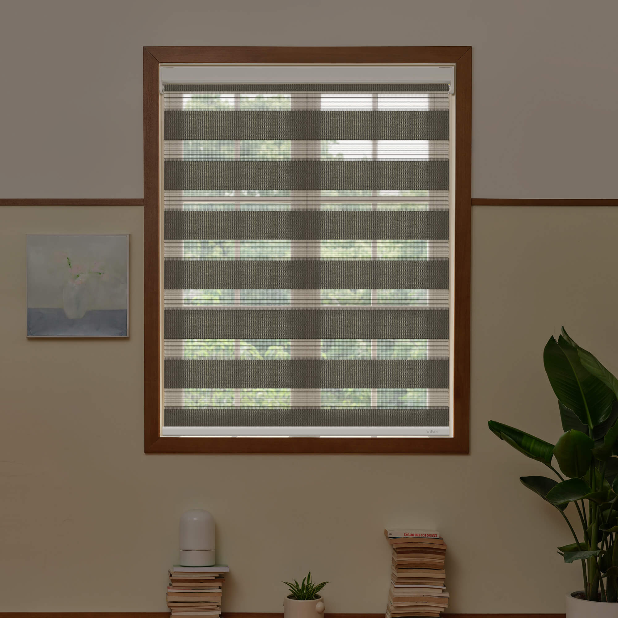 Allesin Best-Value Motorized Zebra Shades