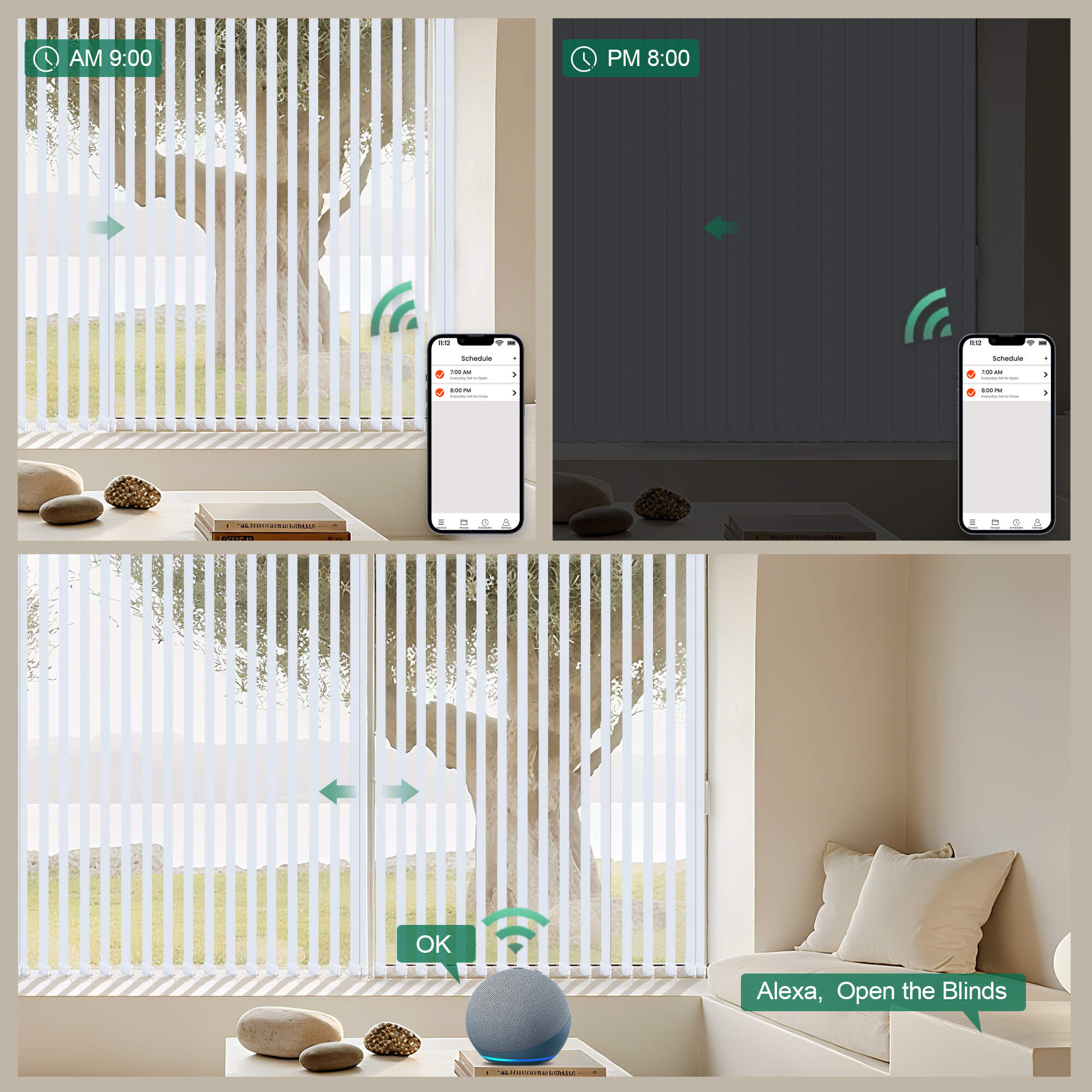 Allesin Motorized Vertical Blinds