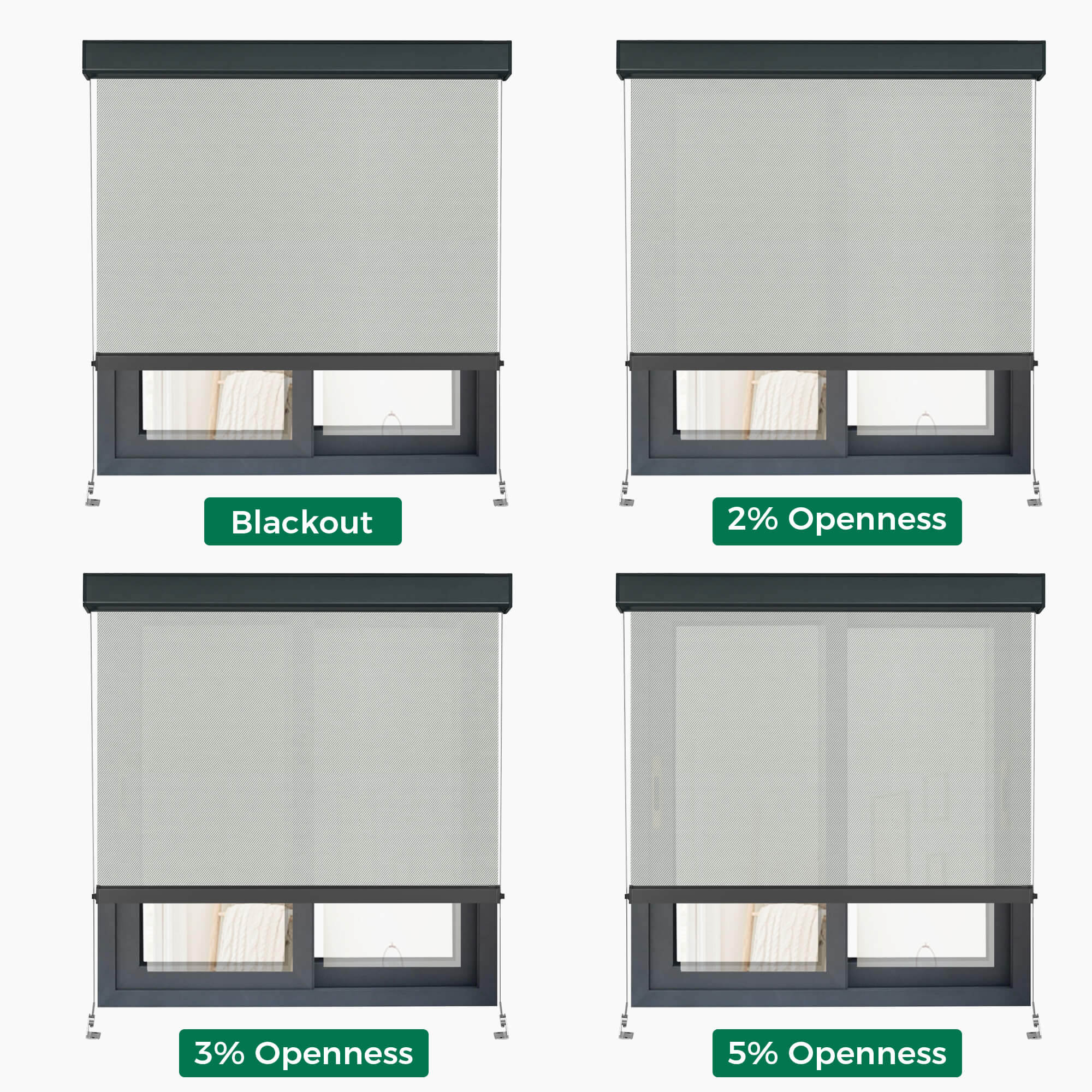 Allesin Motorized Outdoor Roller Shades