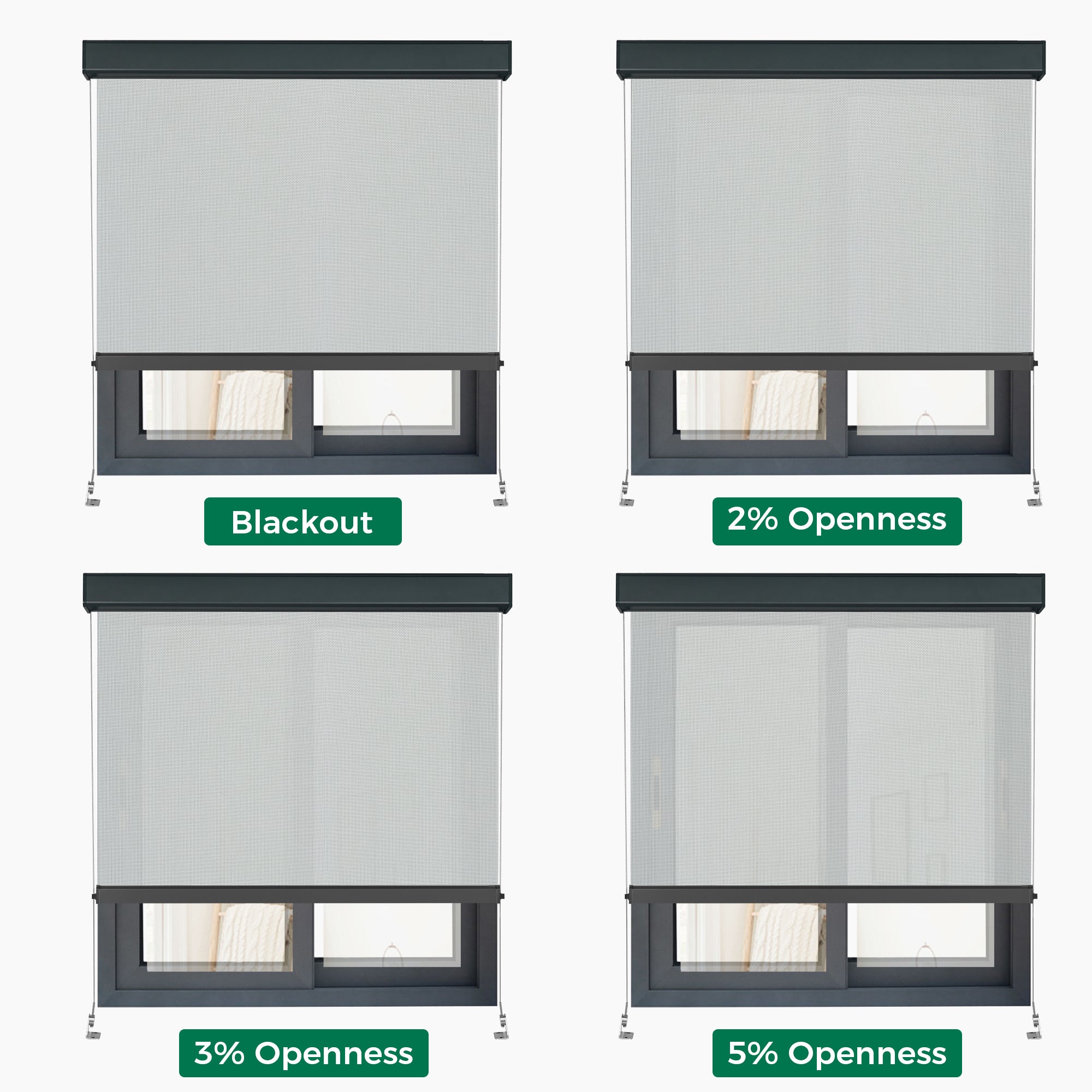 Allesin Motorized Outdoor Roller Shades