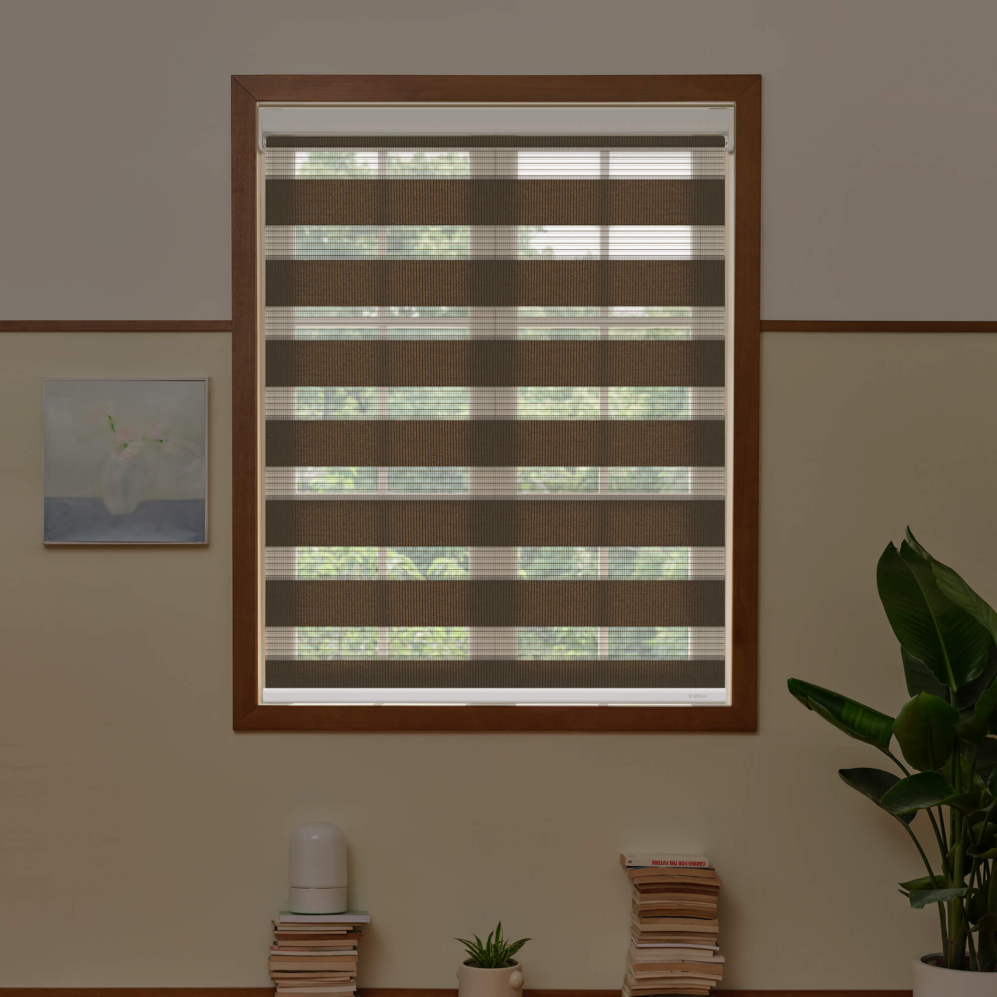 Allesin Best-Value Motorized Zebra Shades