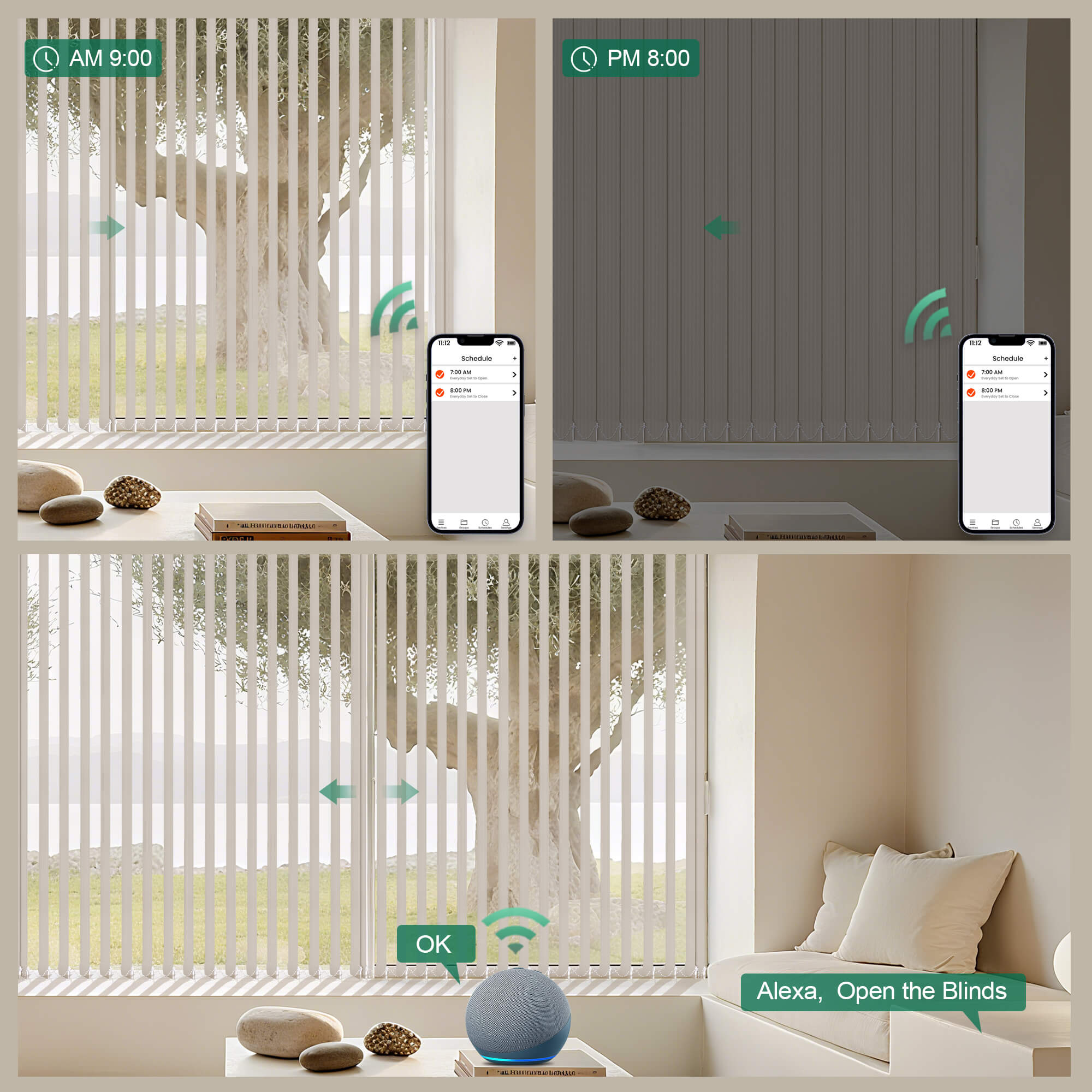Allesin Motorized Vertical Blinds