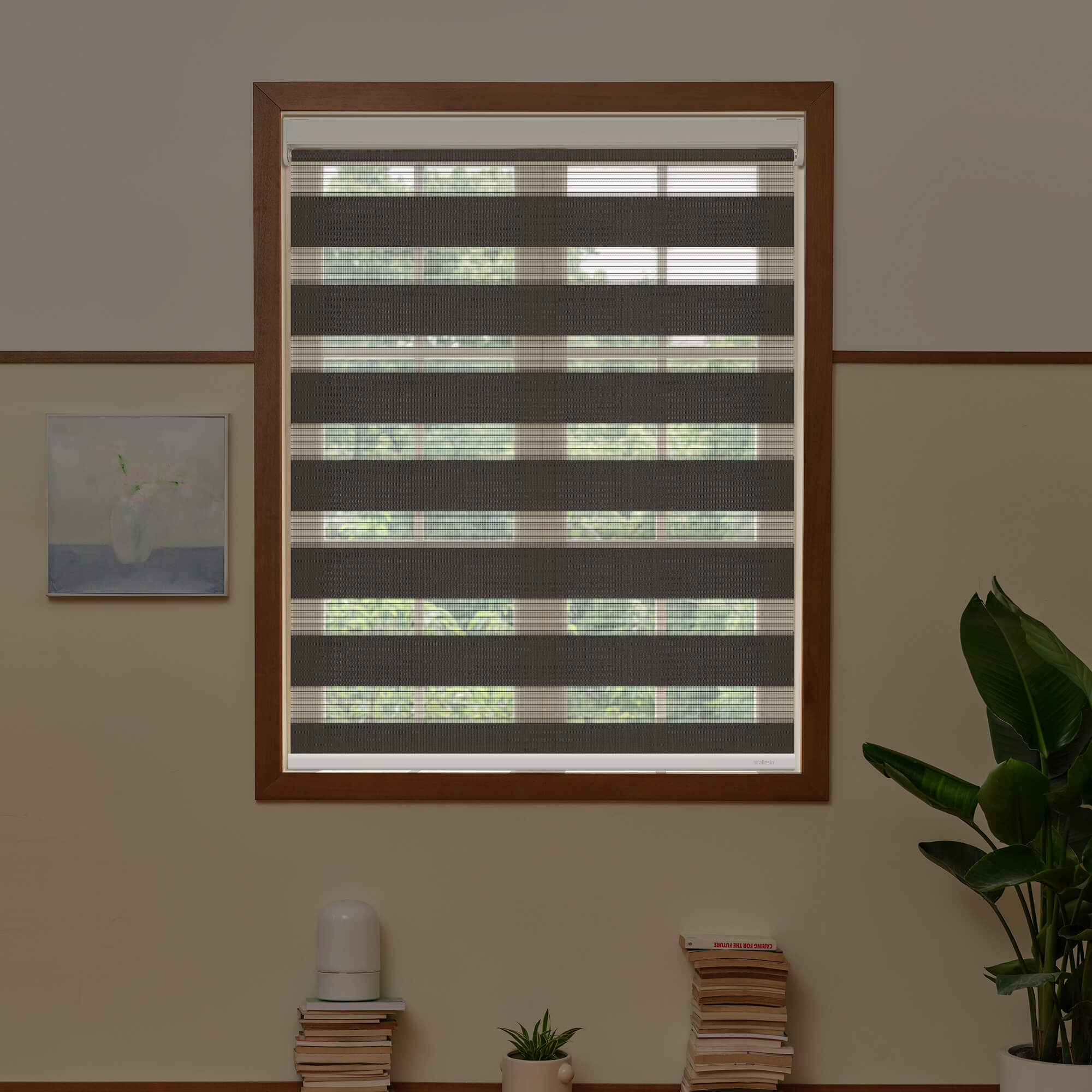 Allesin Best-Value Motorized Zebra Shades