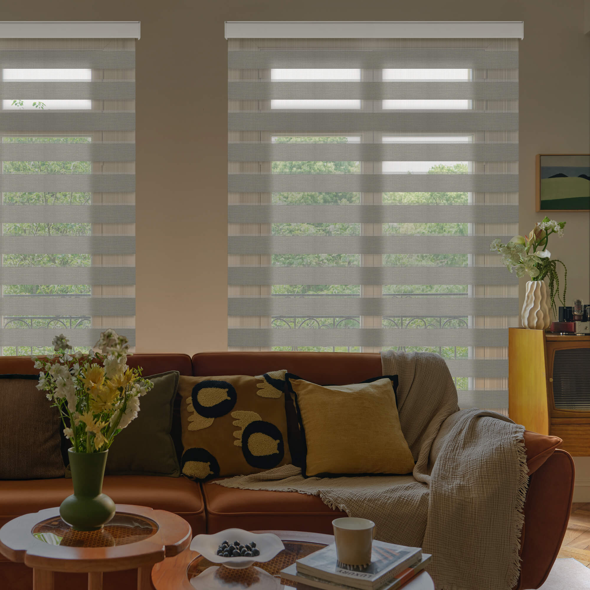 Allesin Motorized Zebra Shades